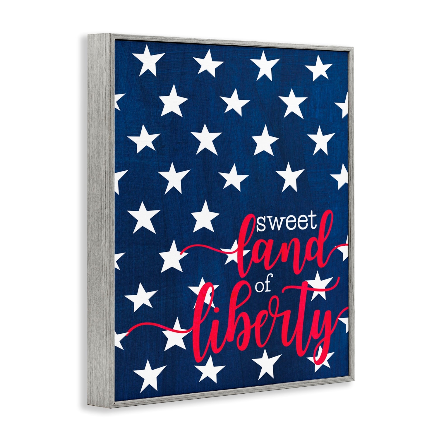 Stupell Industries Sweet Land Of Liberty Americana Framed Giclee Art