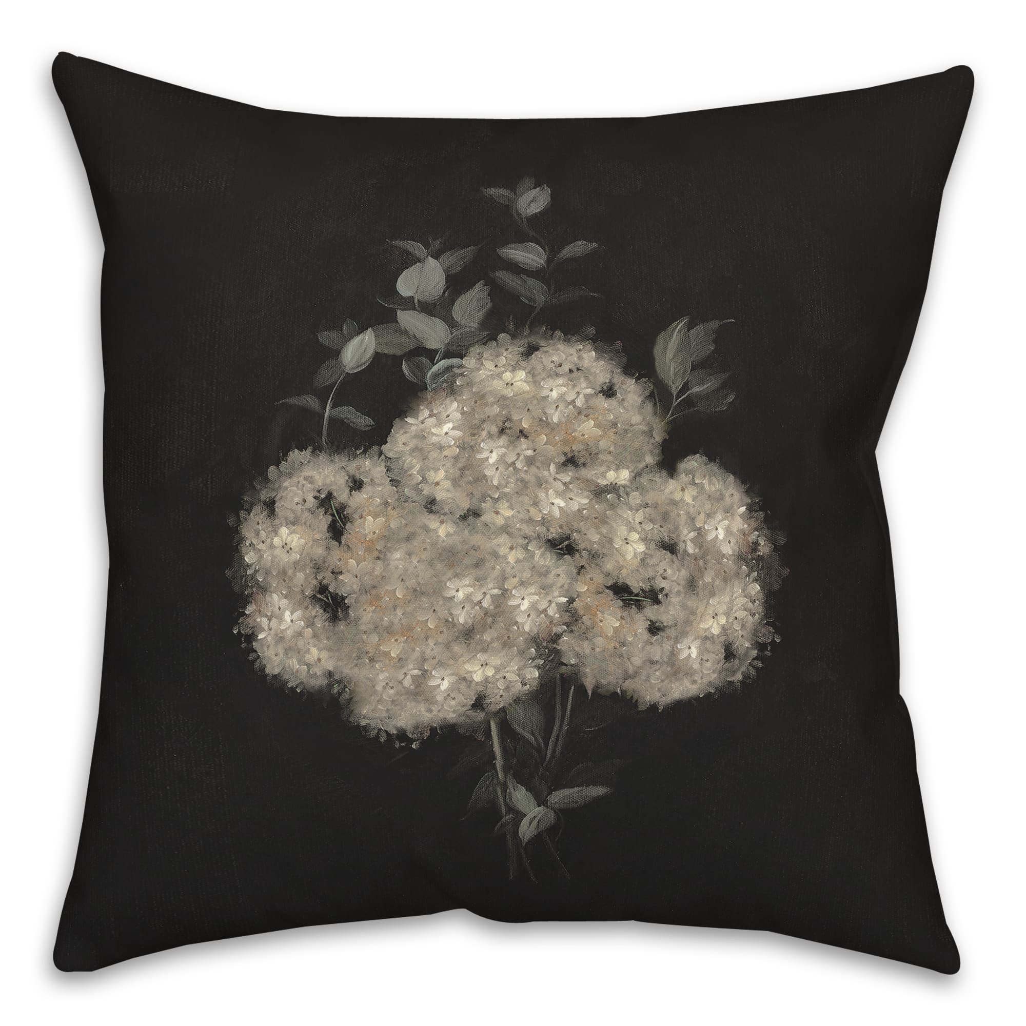 Moody Hydrangeas 18" x 18" Indoor/Outdoor Pillow