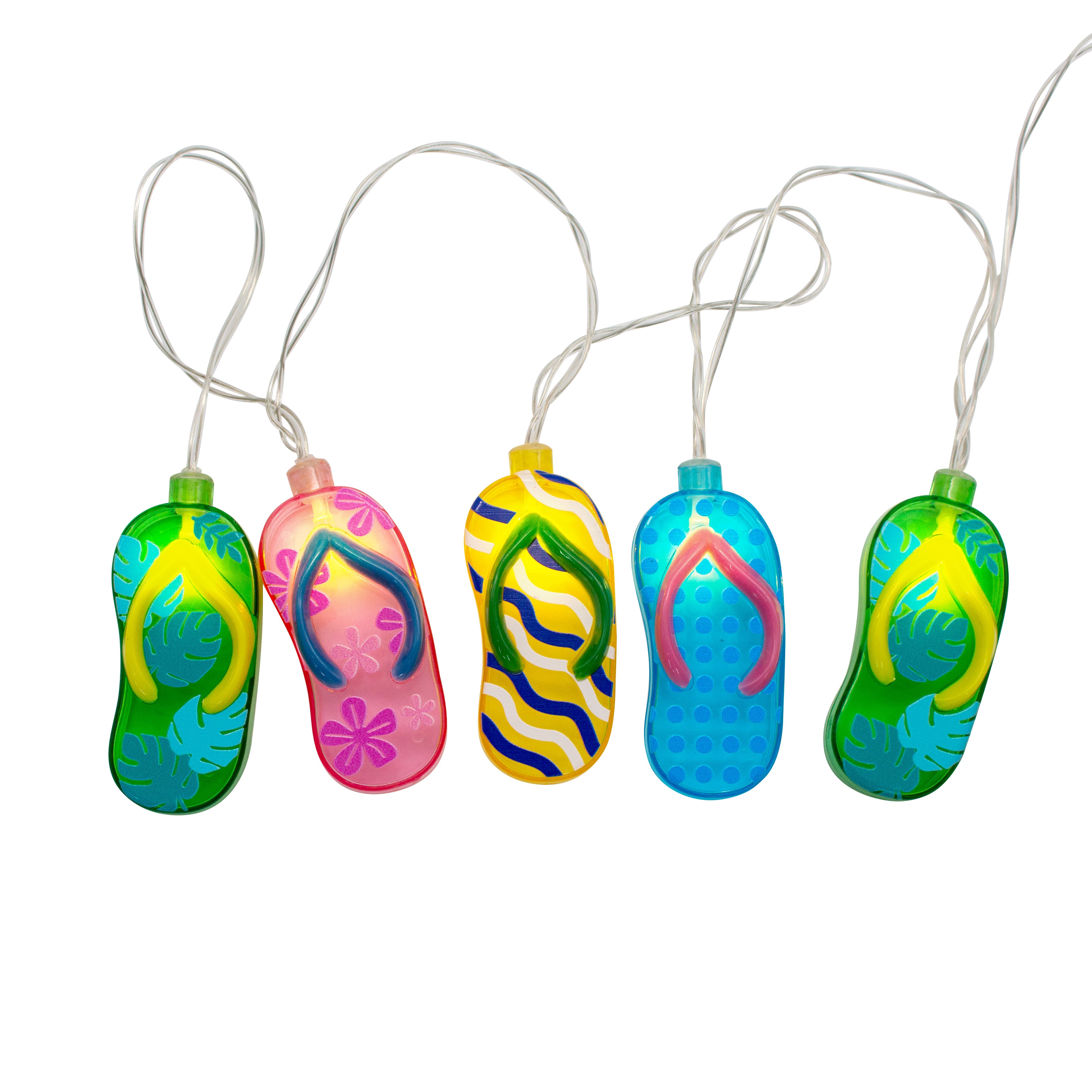 10ct. Flip Flop Icon Warm White LED String Lights by Ashland®