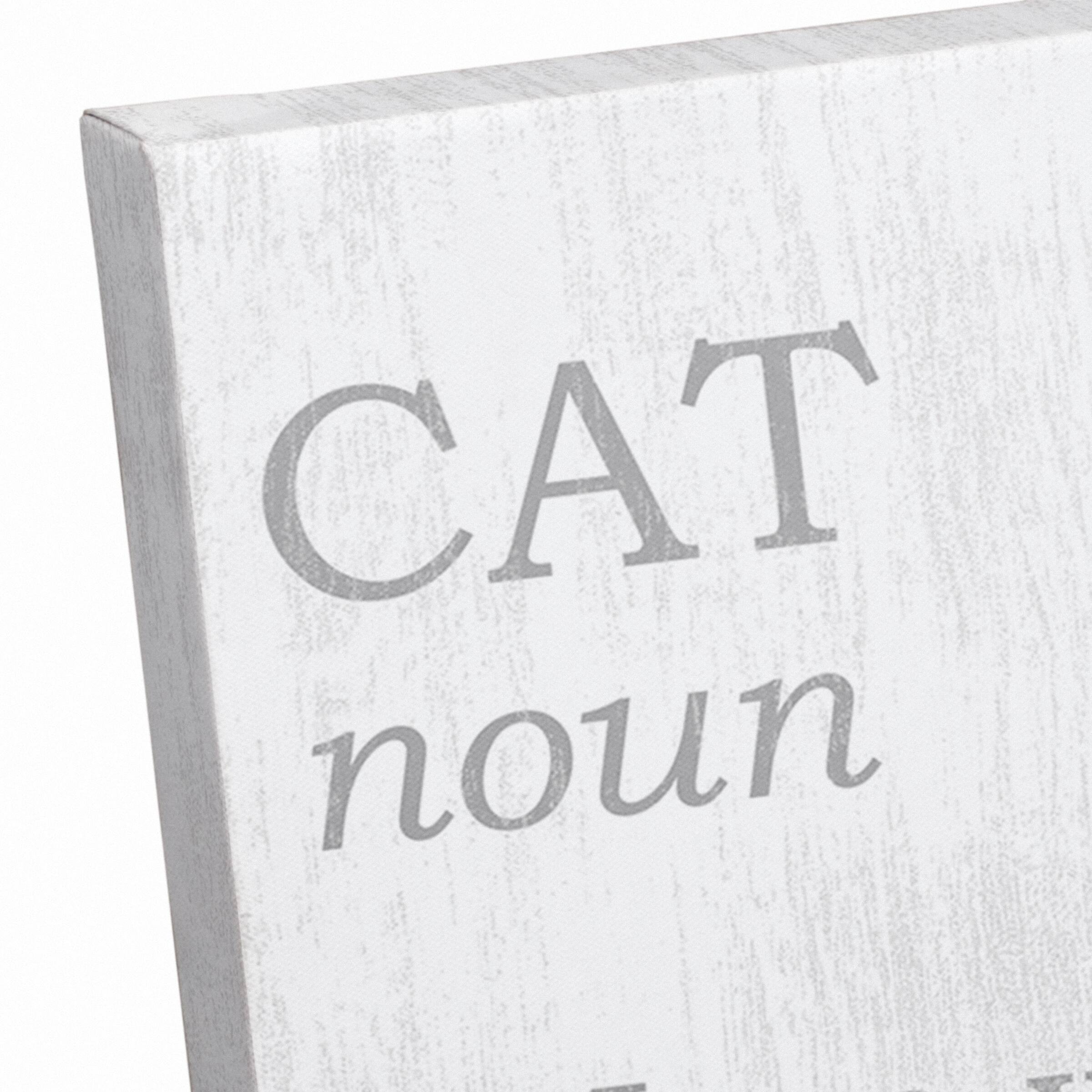 Cat Definition Canvas Wall Art