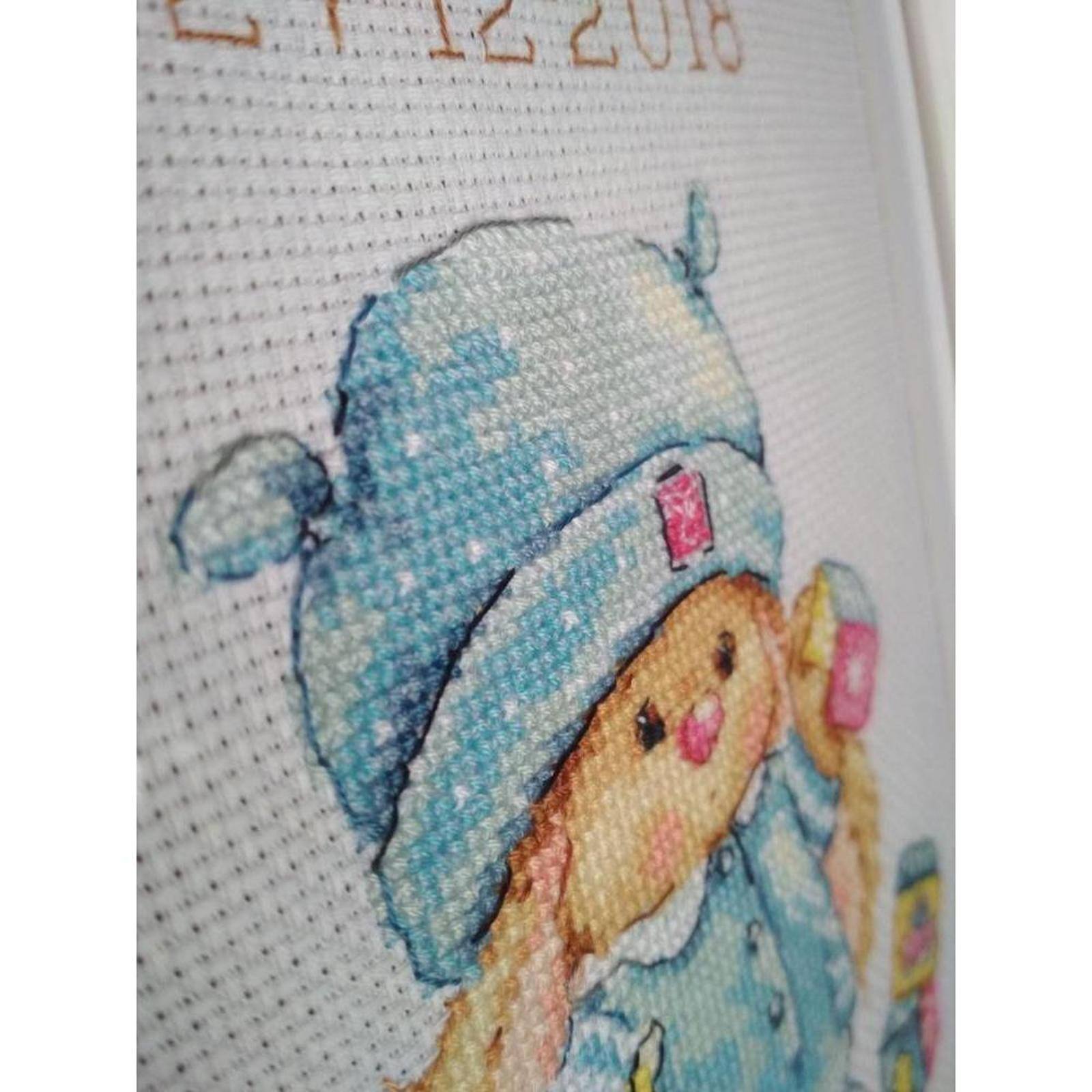 Alisa Rabbit Mi Baby Boy Cross Stitch Kit