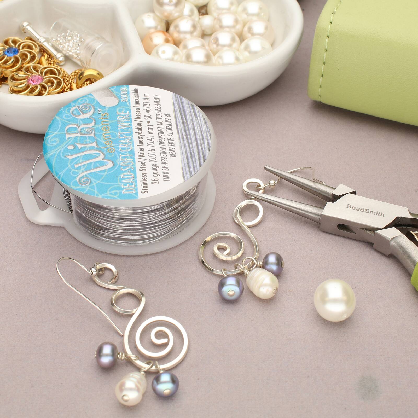 The Beadsmith® Wire Elements™ 26 Gauge Tarnish Resistant Soft Temper Wire, 30yd.