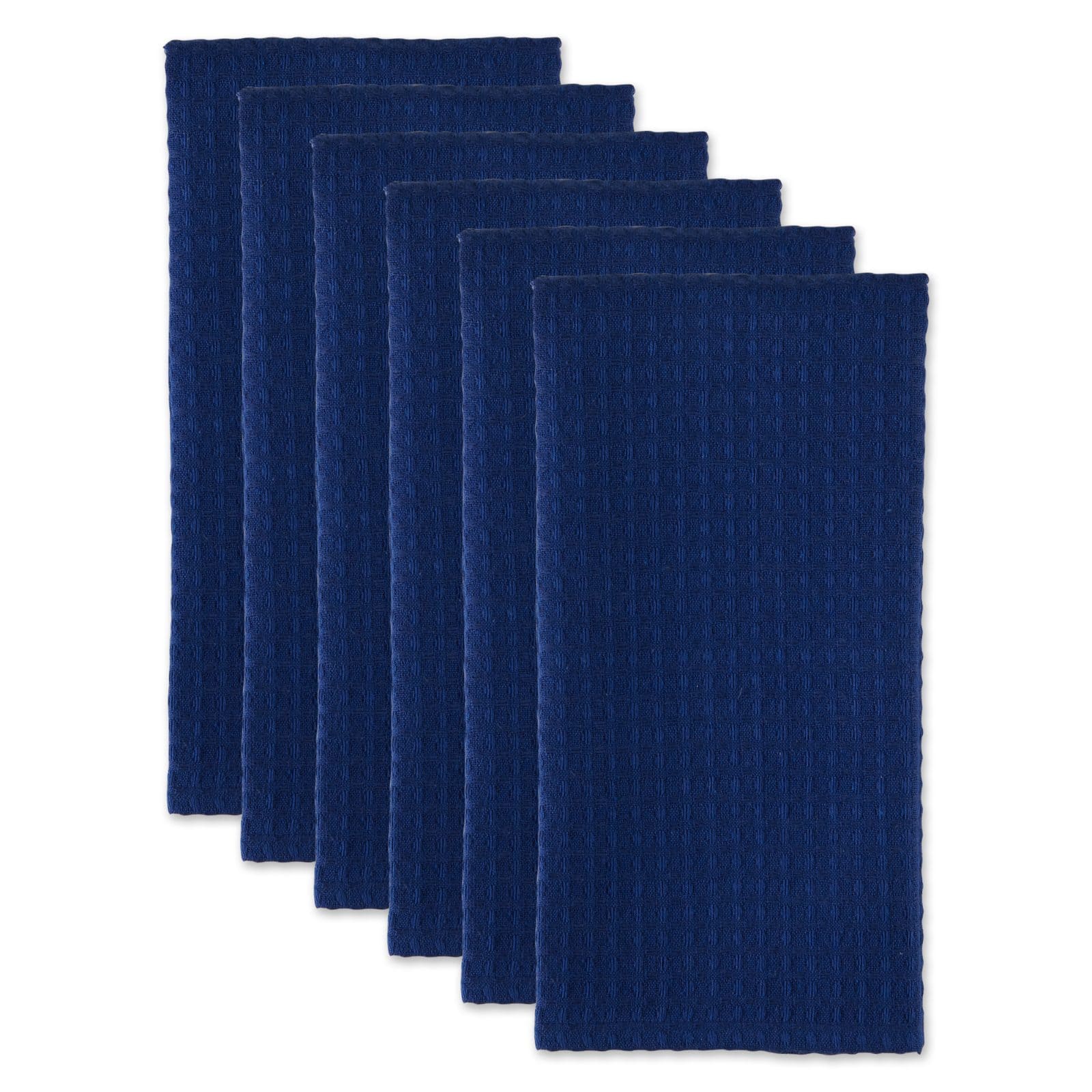 DII® Blue Recycled Cotton Waffle Dish Towels