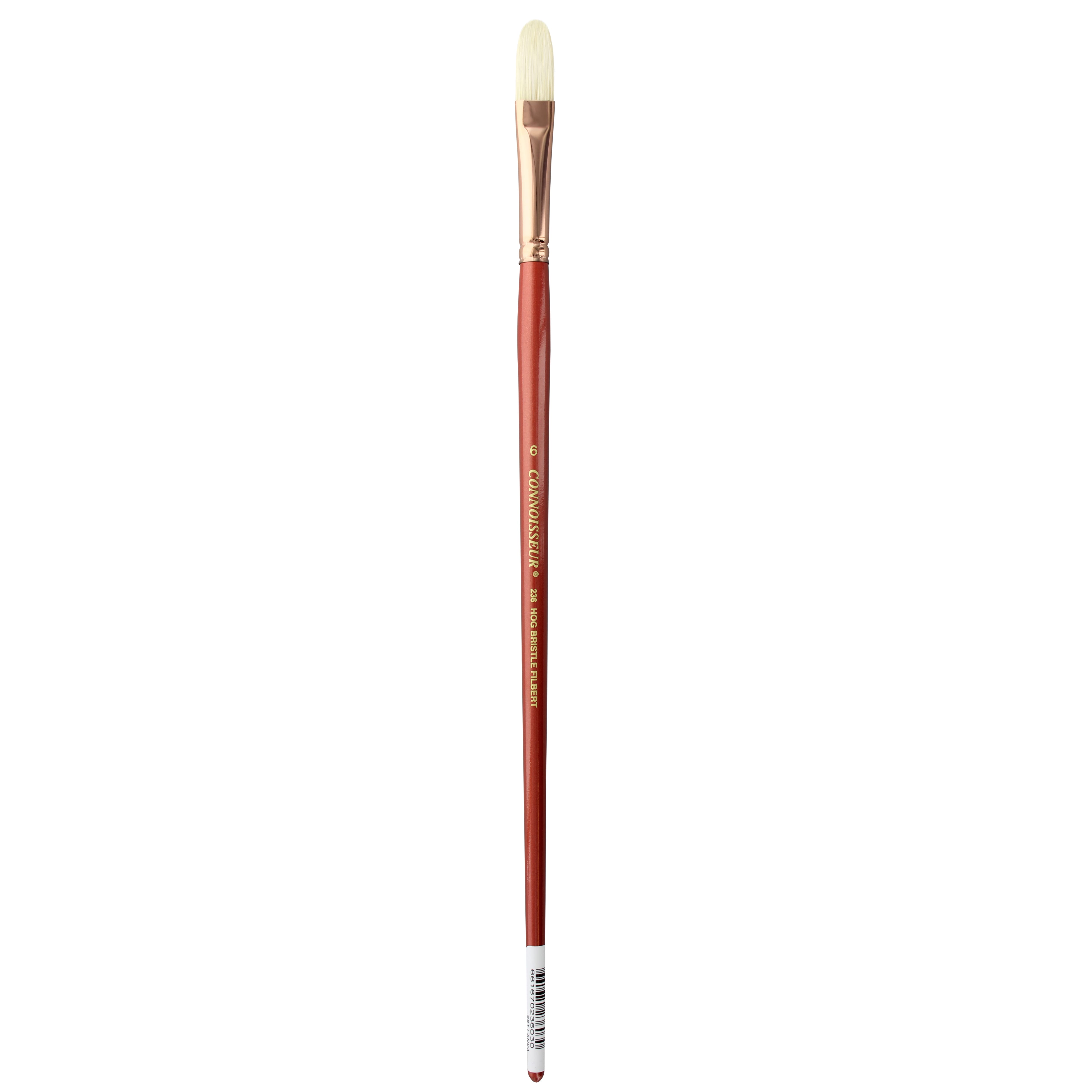Connoisseur&#xAE; Hog Bristle Long Handle Filbert Brush