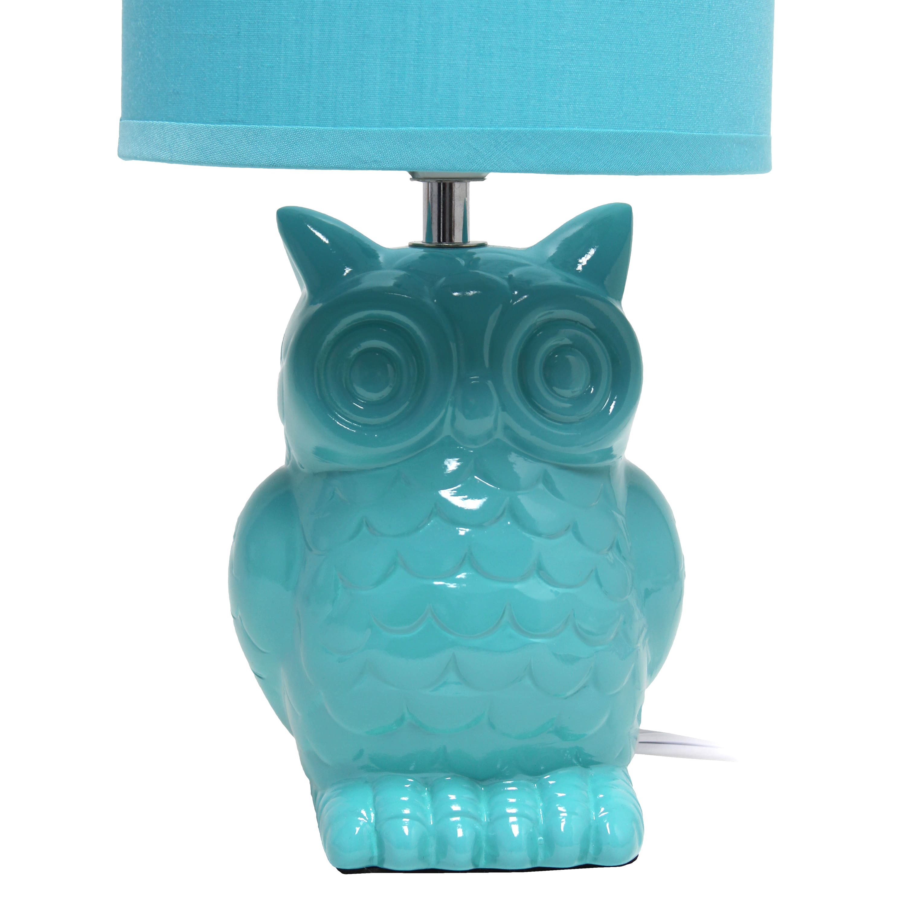 Simple Designs 13&#x22; Ceramic Owl Table Lamp