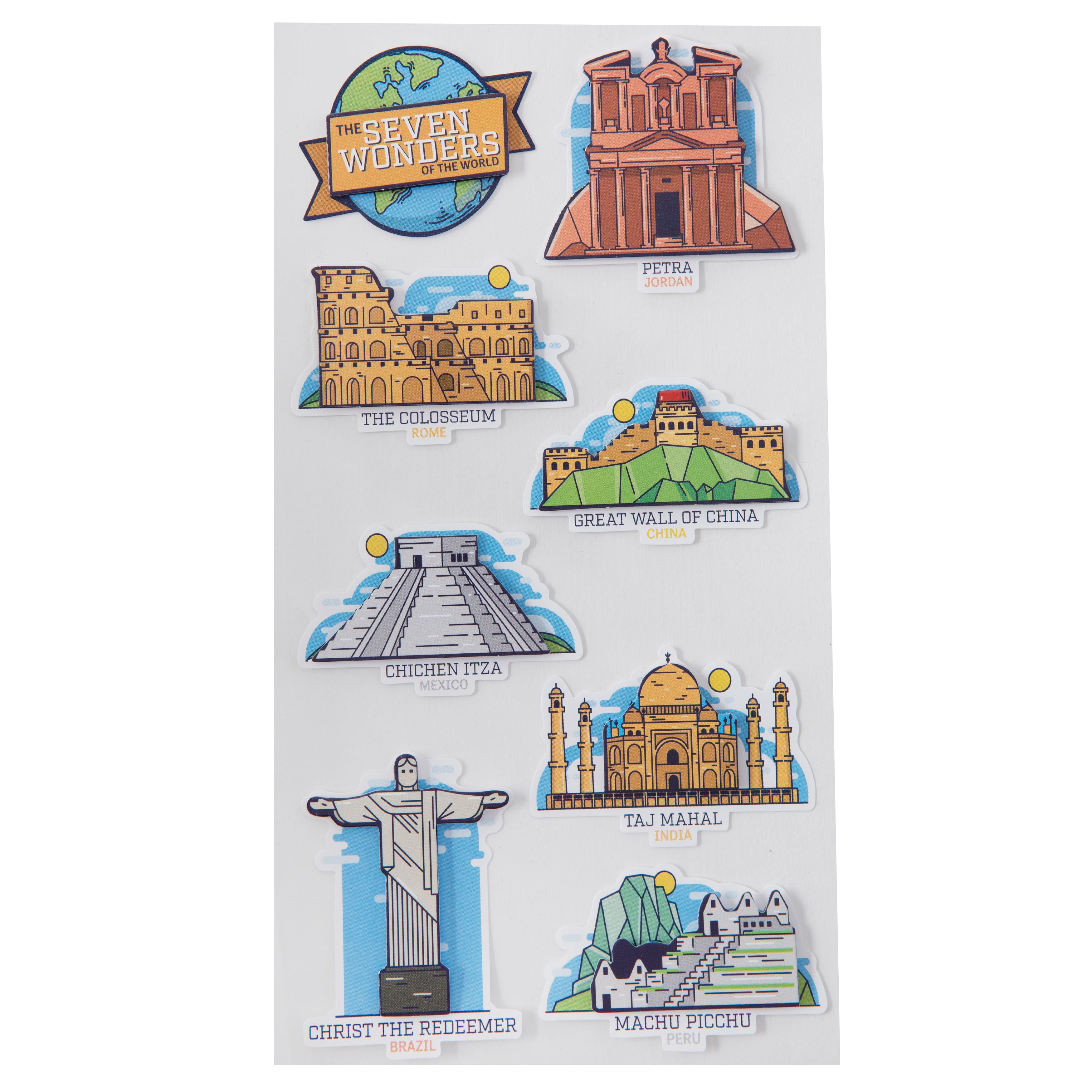 7 Wonders Dimensional Stickers by Recollections&#x2122;