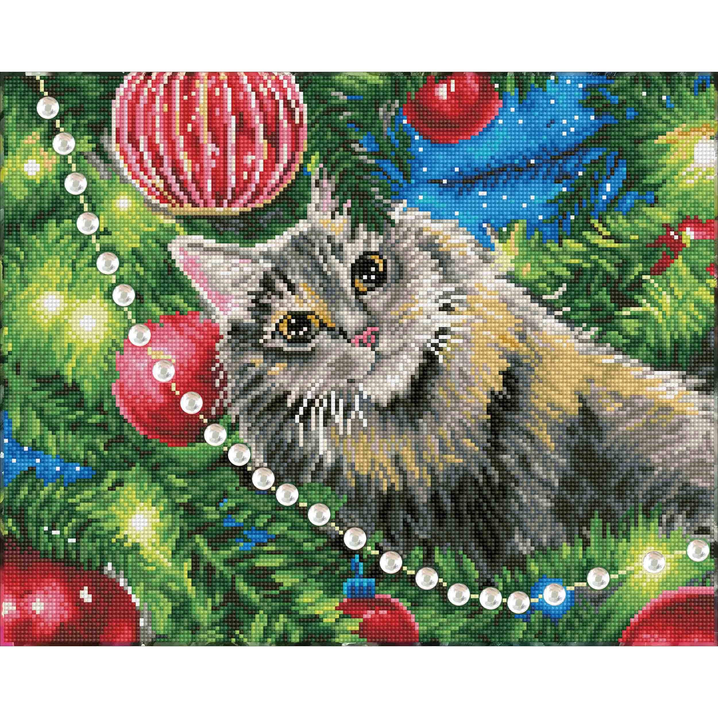 Christmas hotsell cat painting