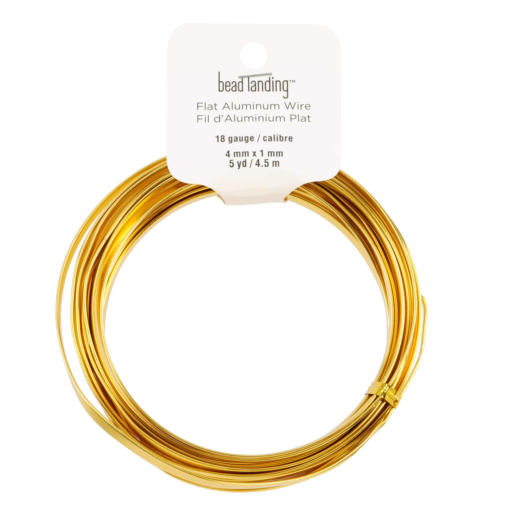 12 Pack: 18 Gauge Gold Flat Wire by Bead Landing™