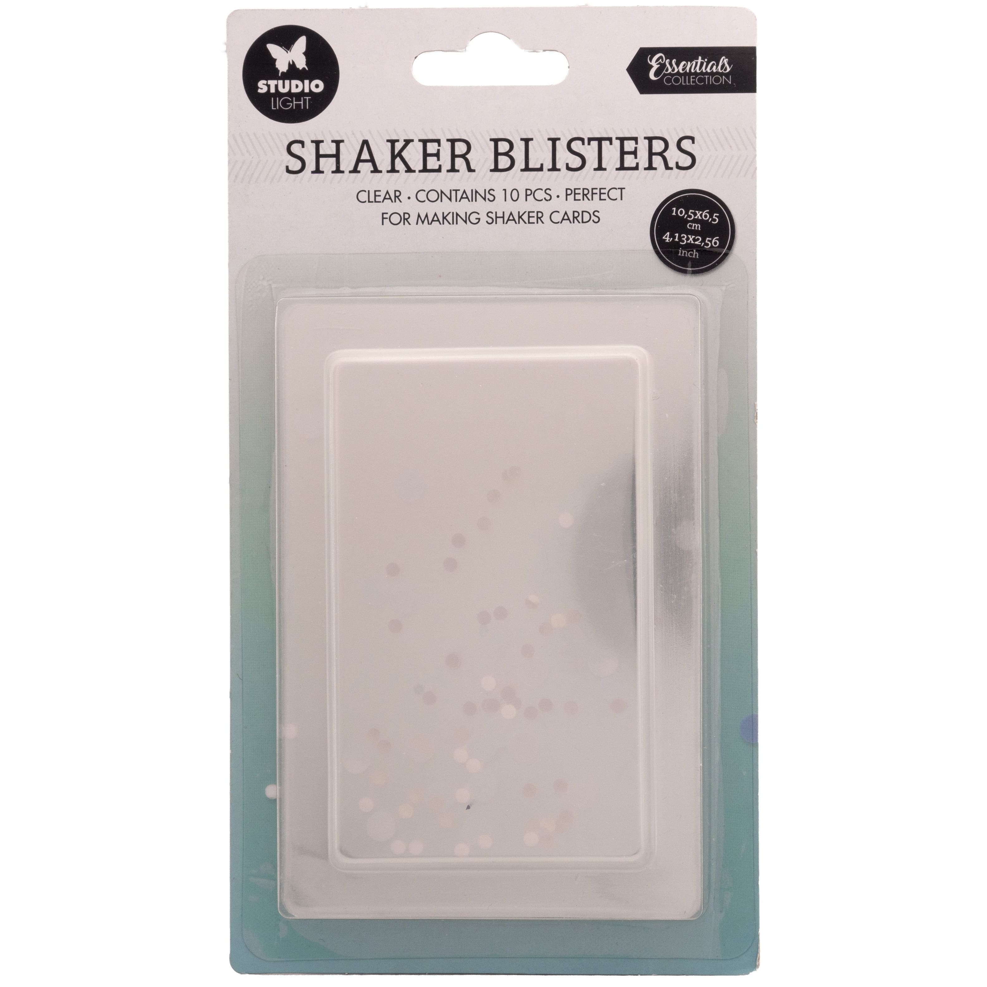 Studio Light Clear Rectangle Shaker Window Blisters, 10ct.
