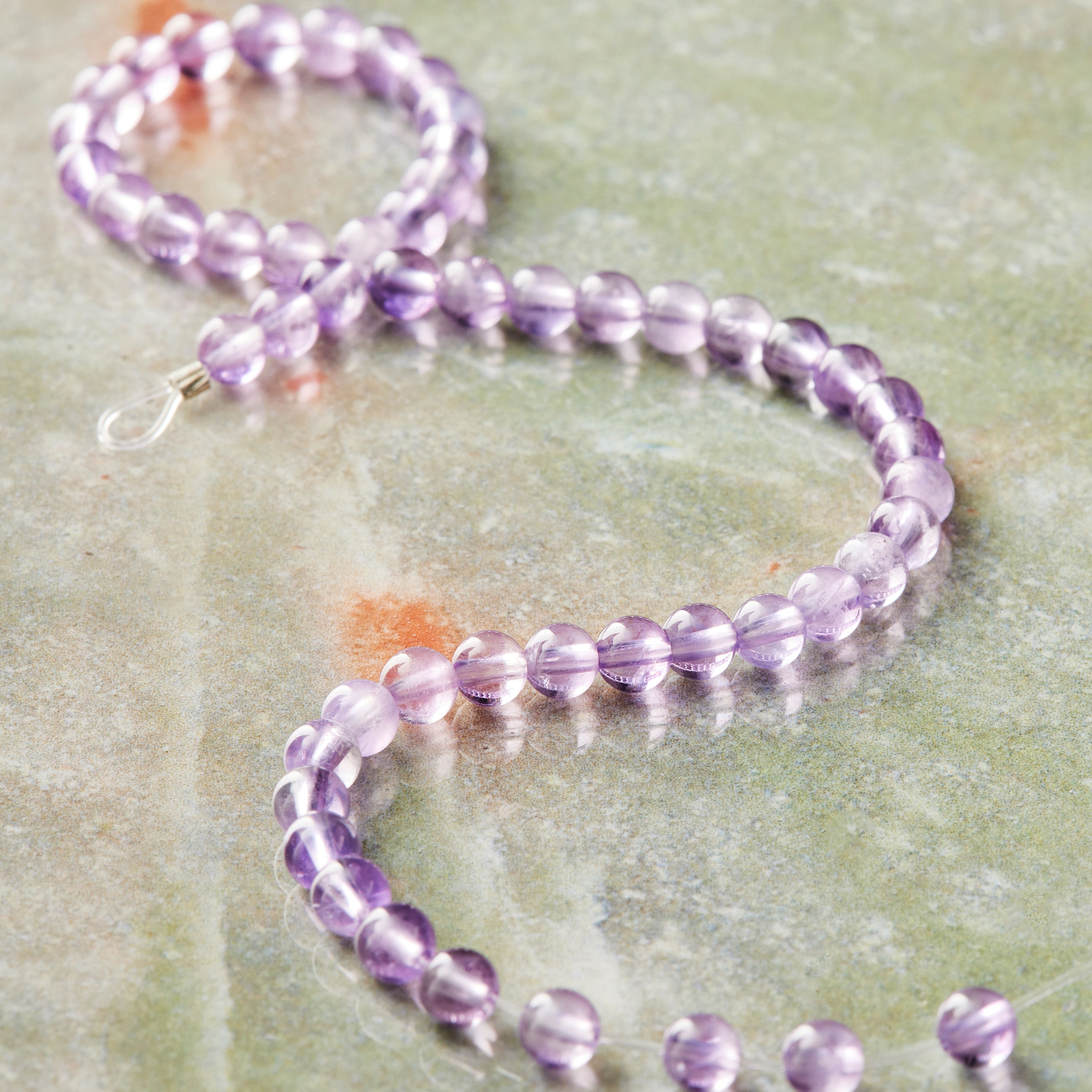 Purple Amethyst Round Beads, 4mm by Bead Landing&#x2122;