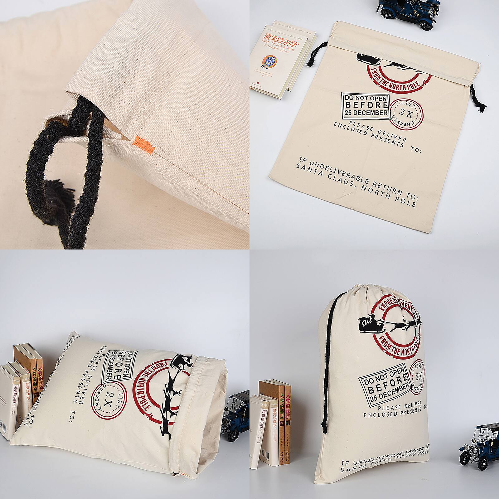 19" x 26" Express Delivery Christmas Drawstring Bag