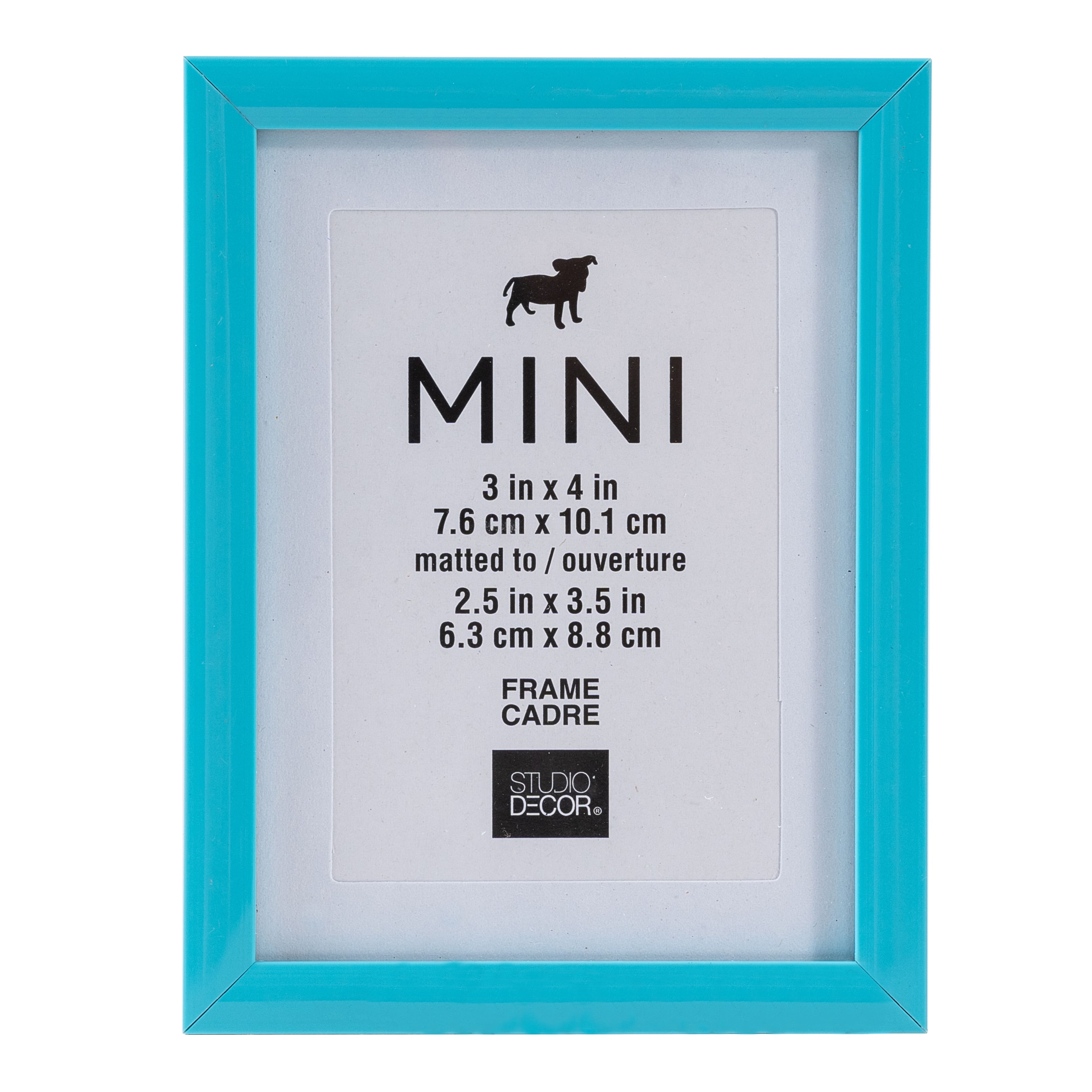 24 Pack: Mini Turquoise Frame with Mat by Studio Décor®