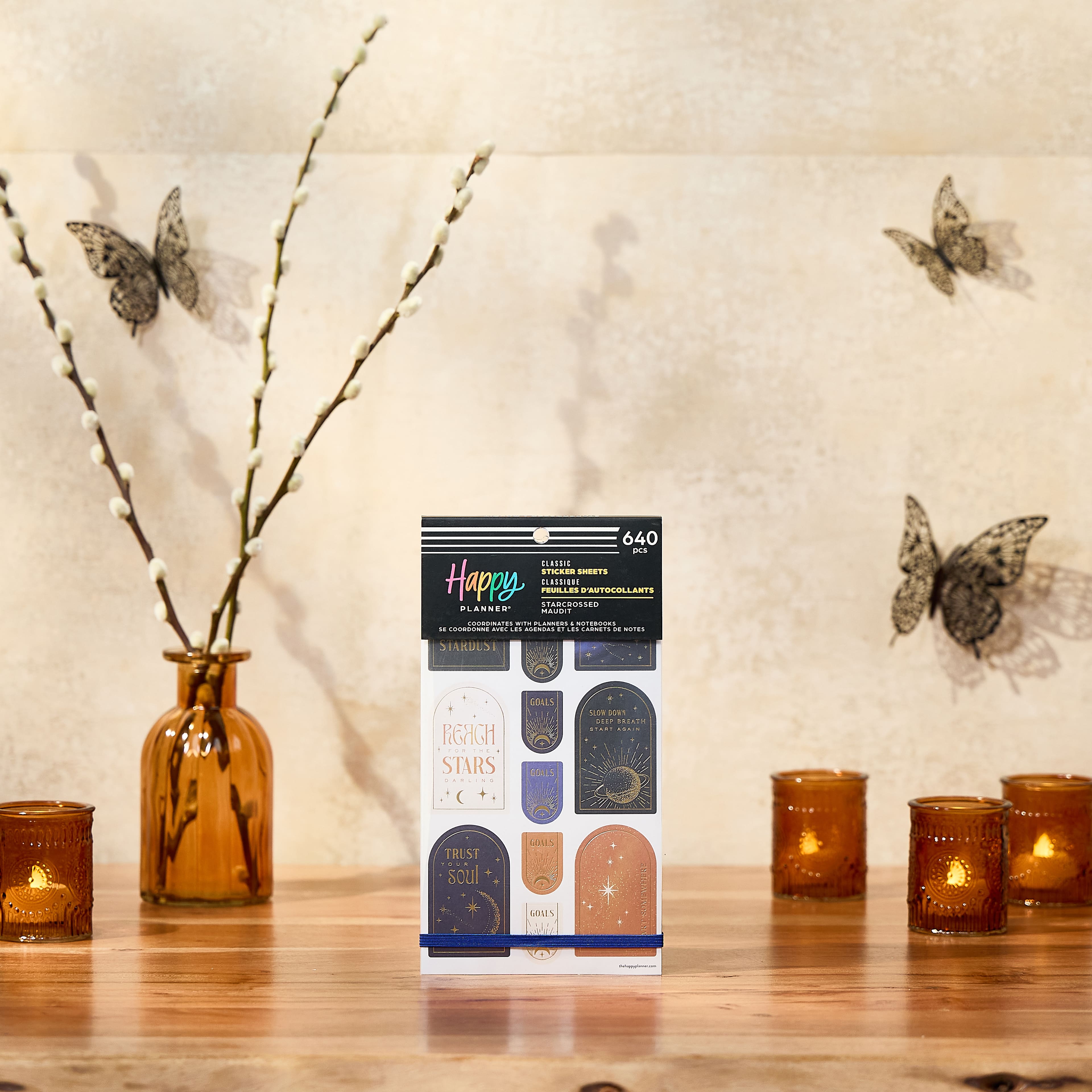 The Classic Happy Planner® Starcrossed Stickers