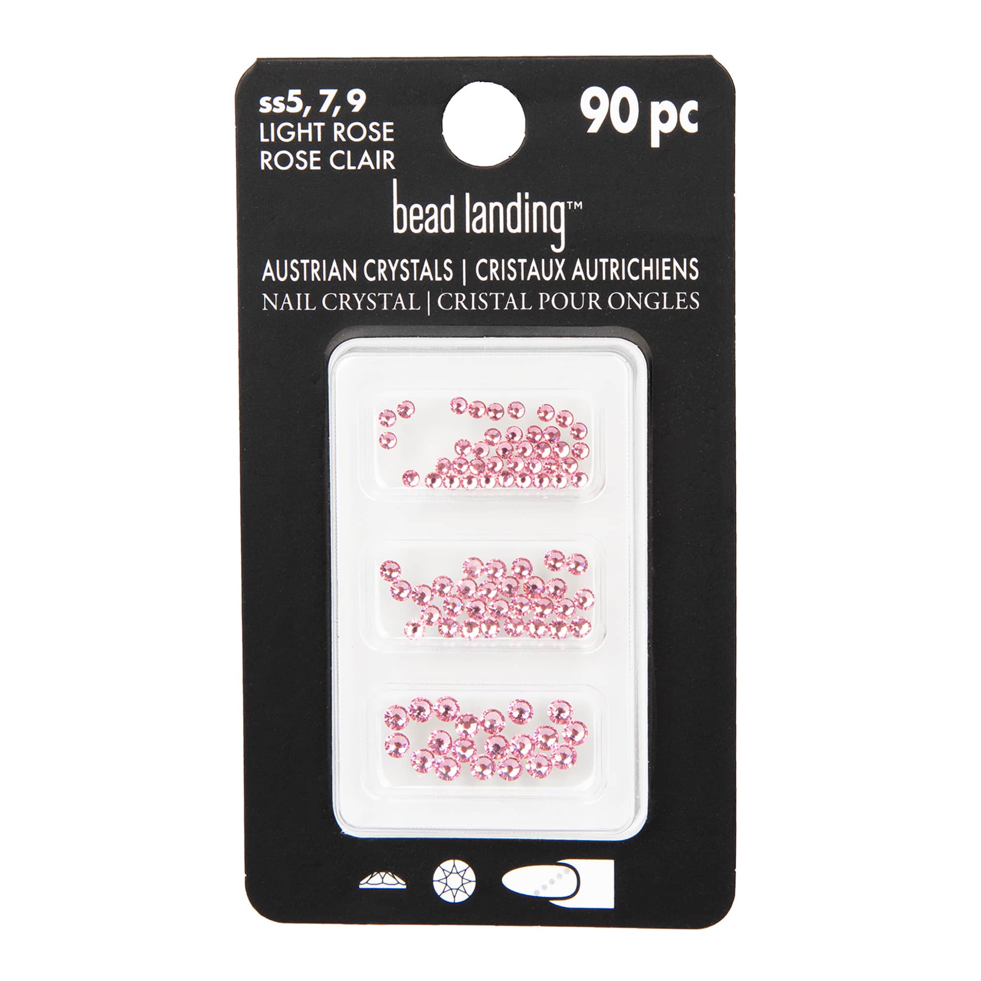 Round Flatback Austrian Crystals Mix by Bead Landing&#x2122;, 90ct.
