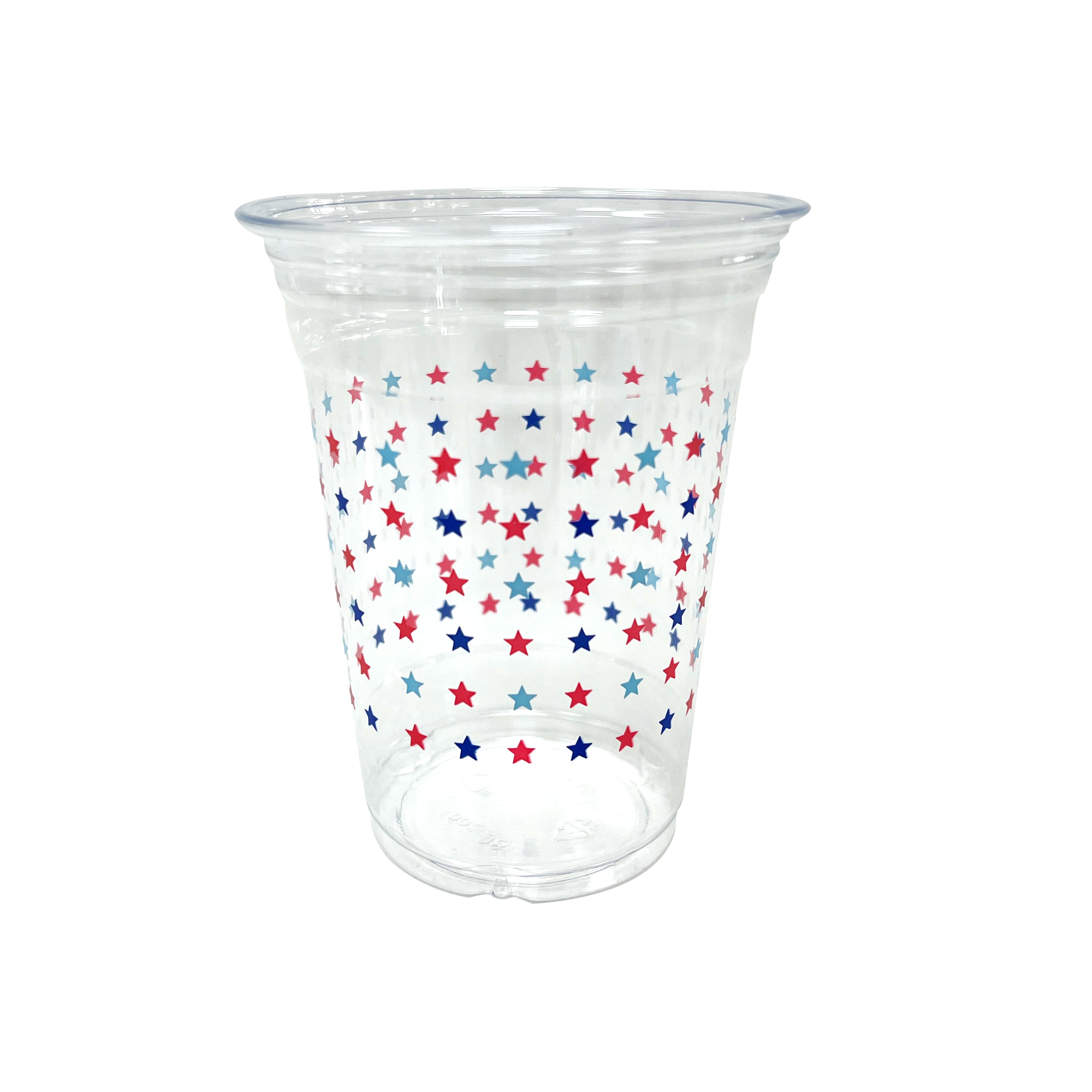 16oz. Red, White &#x26; Blue Stars Plastic Cups, 12ct. by Celebrate It&#x2122;