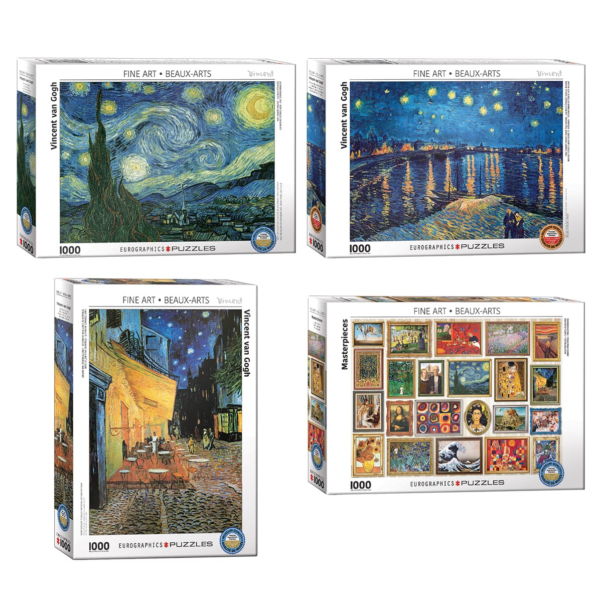 Assorted Van Gogh Fine Art 1,000 Piece Puzzle, 1pc.