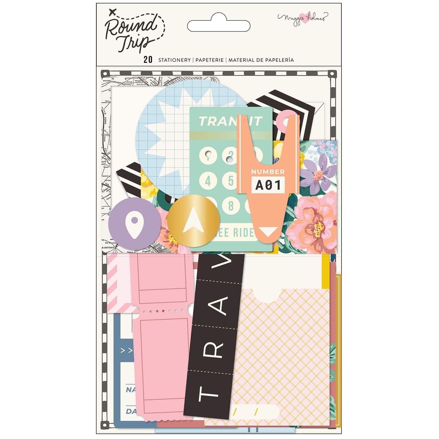 Maggie Holmes Round Trip With Gold Foil Stationery Pack, 20ct.