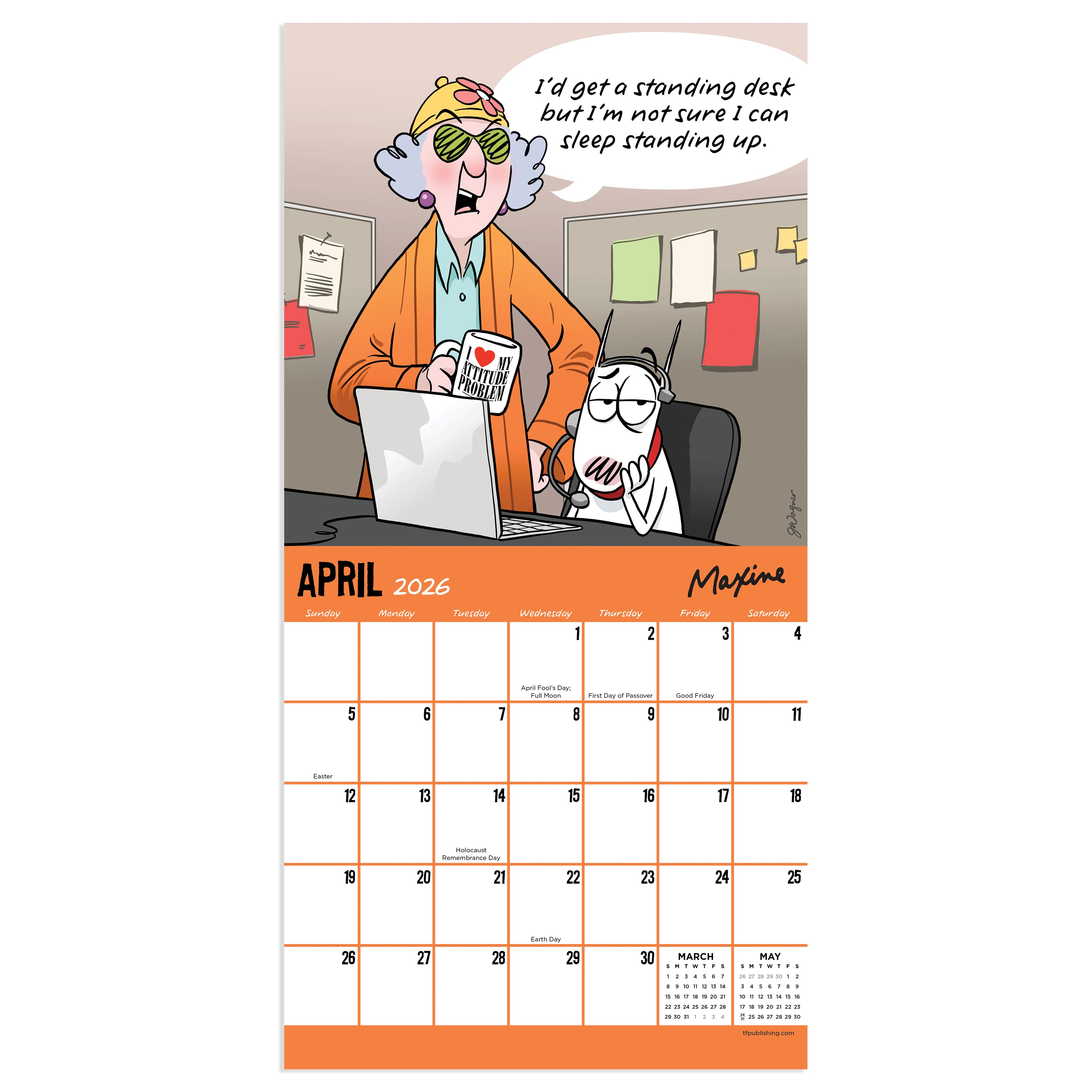 2026 Maxine Mini Calendar