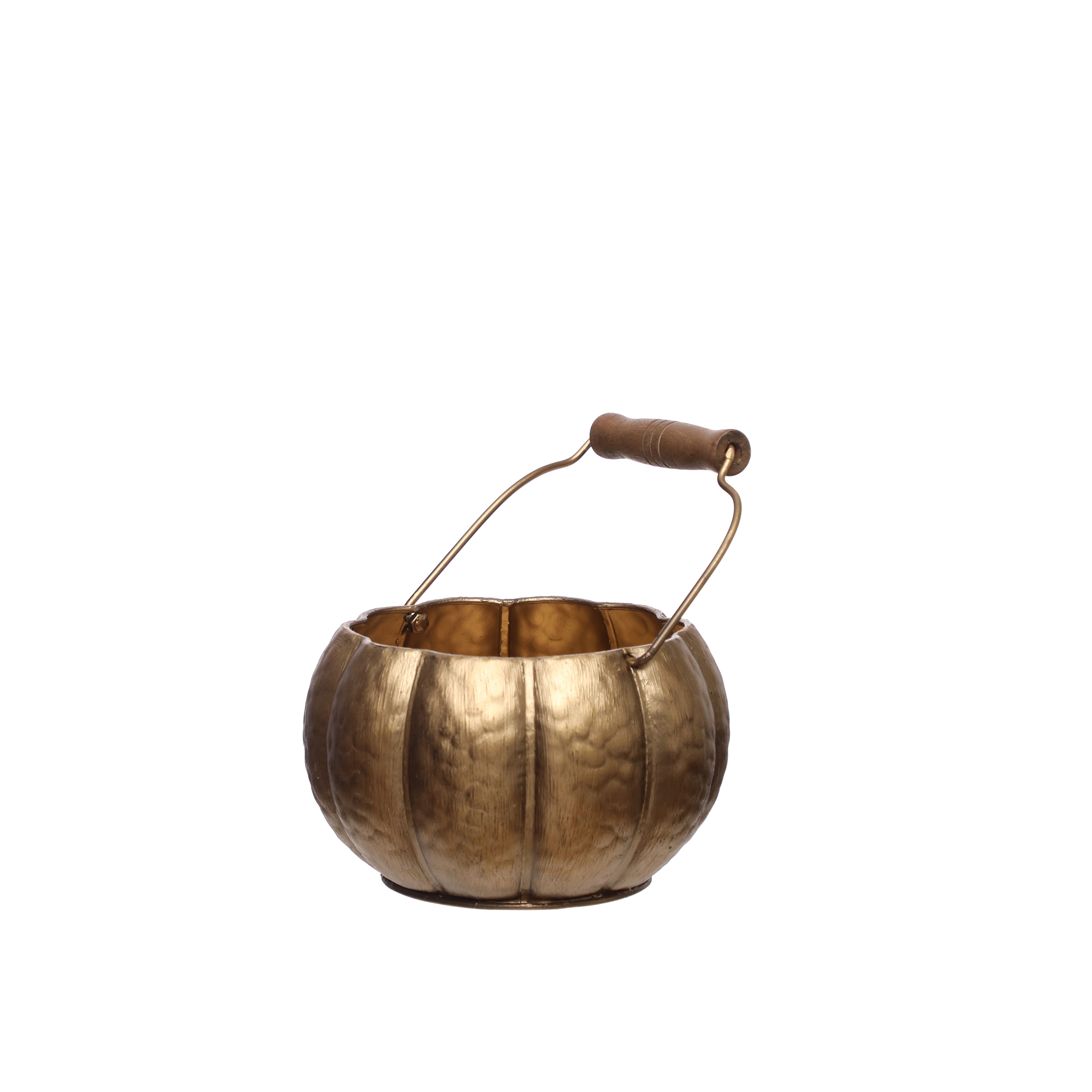 Gold Pumpkin Decorative Container by Ashland®