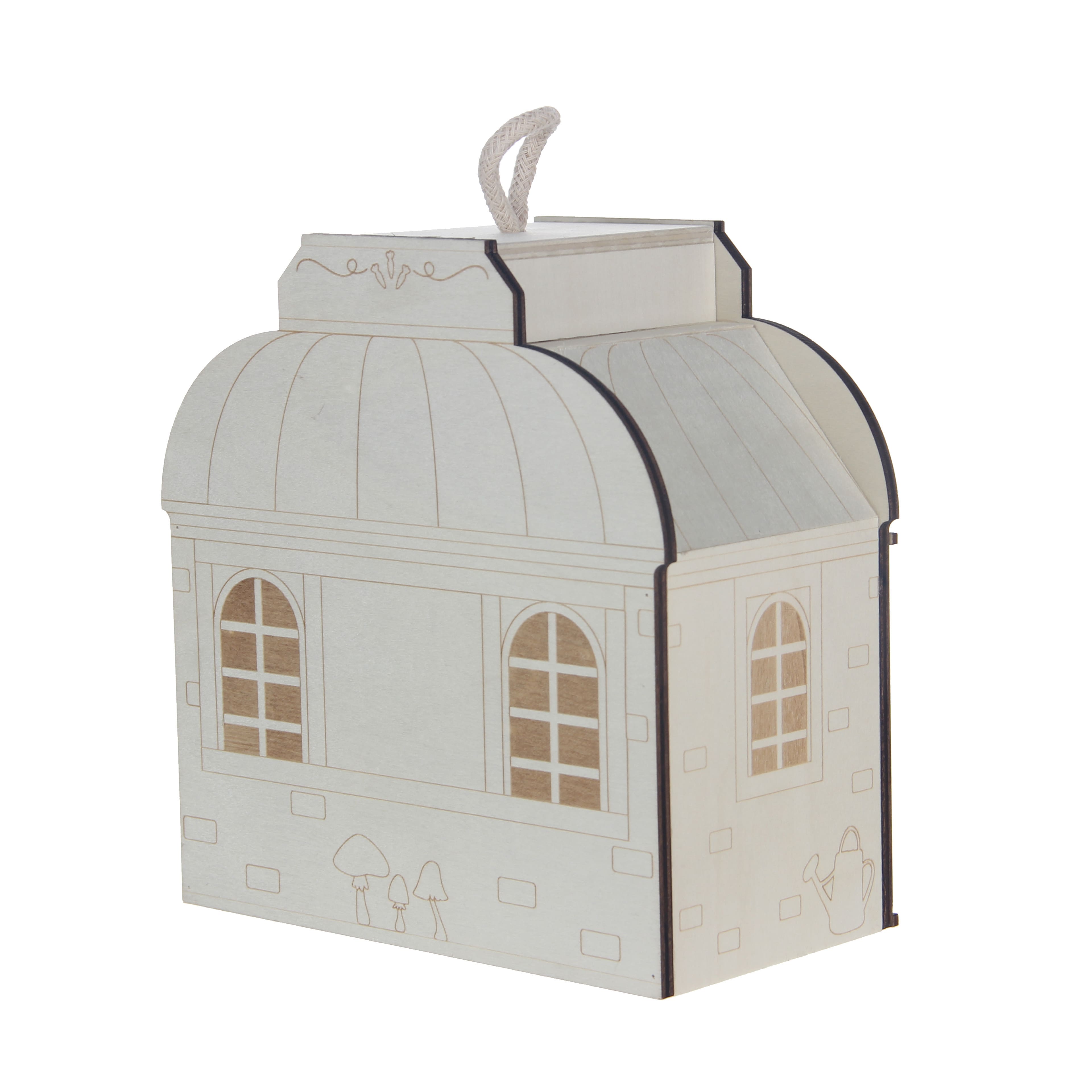 7&#x22; DIY Greenhouse Plywood Birdhouse by Make Market&#xAE;