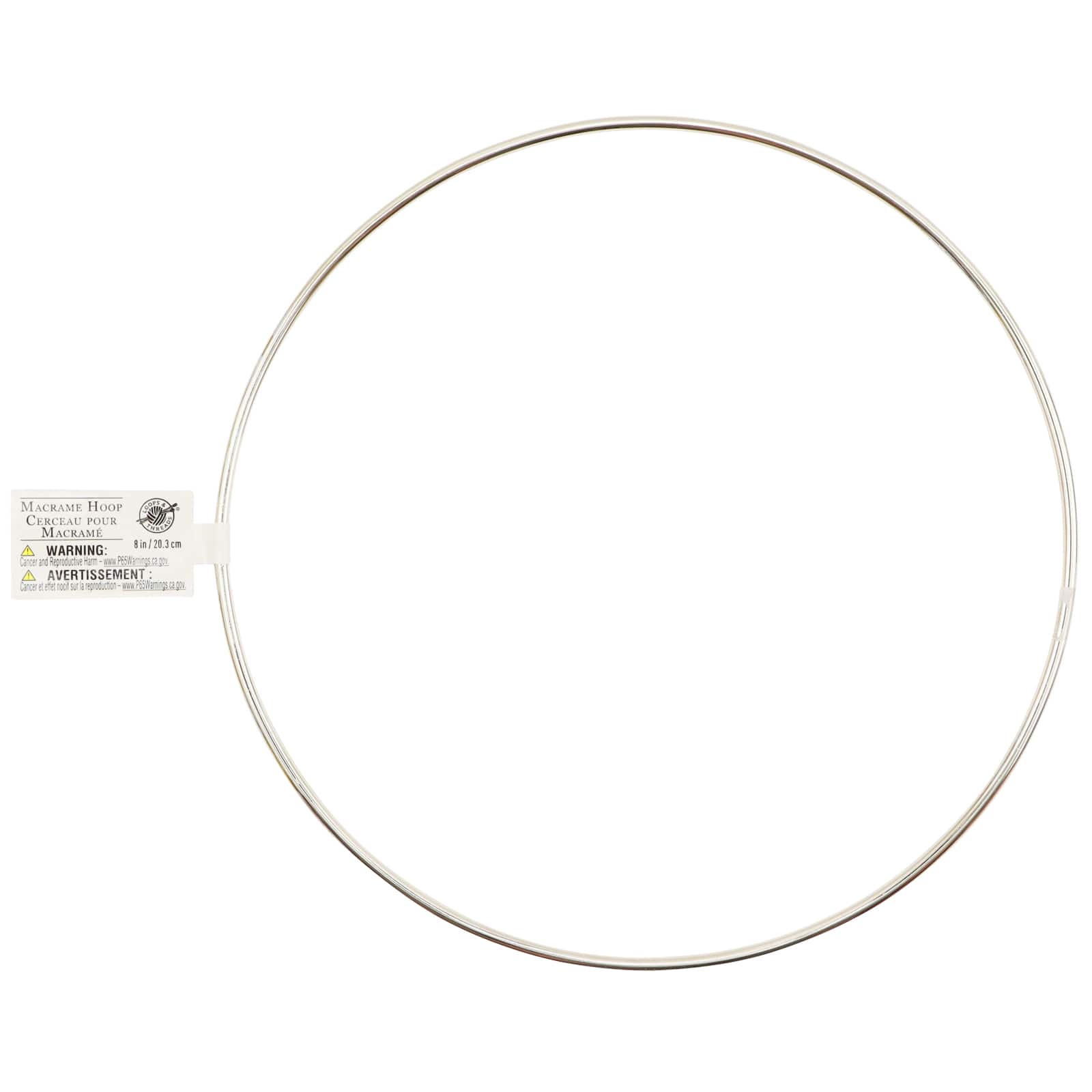 Macramé Nickel-Plated Hoop by Loops & Threads®