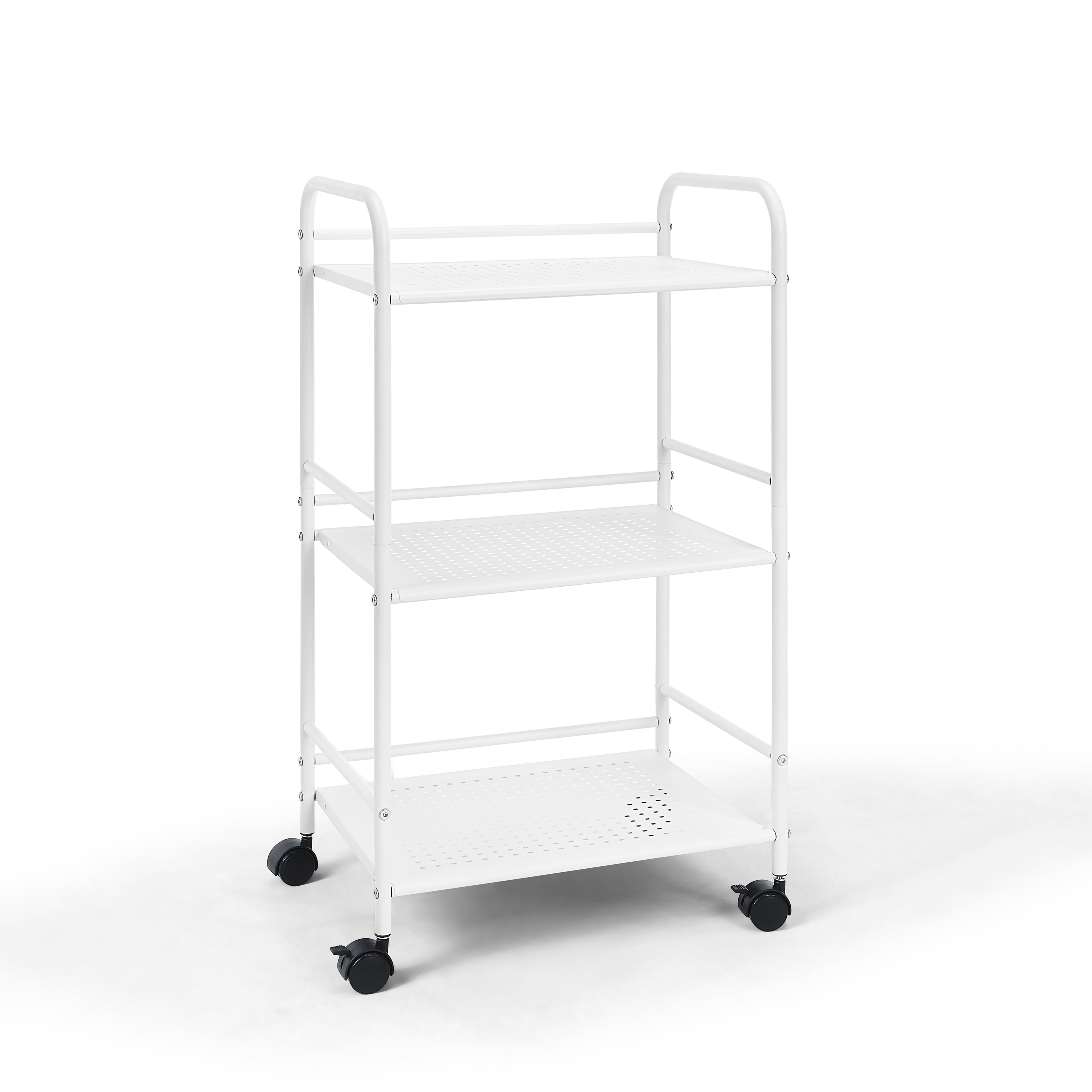 SunnyPoint 3-Tier Metal Rolling Utility Cart