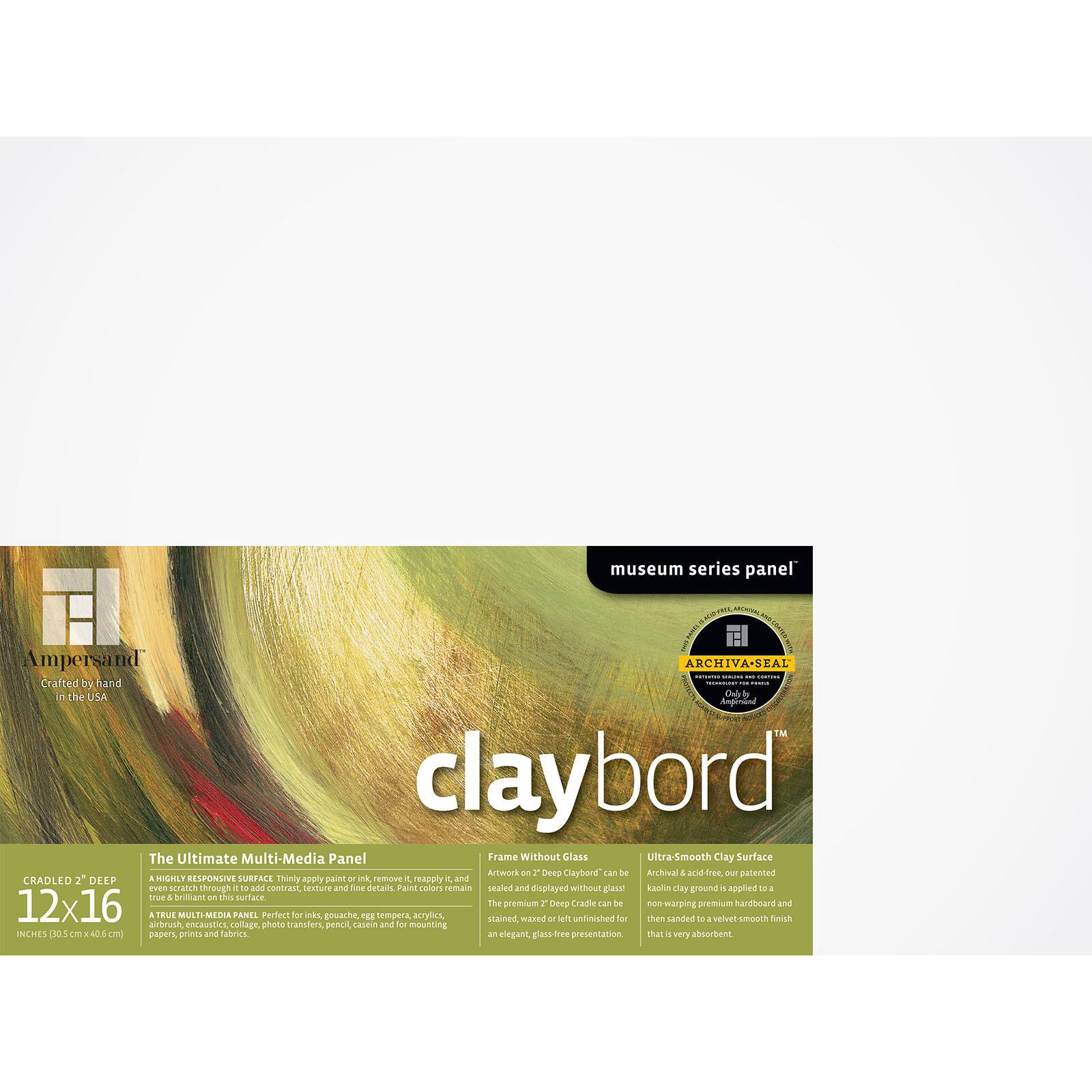 Ampersand™ Claybord™ 2" Cradled Panel Wood & Hardboard Panels Michaels