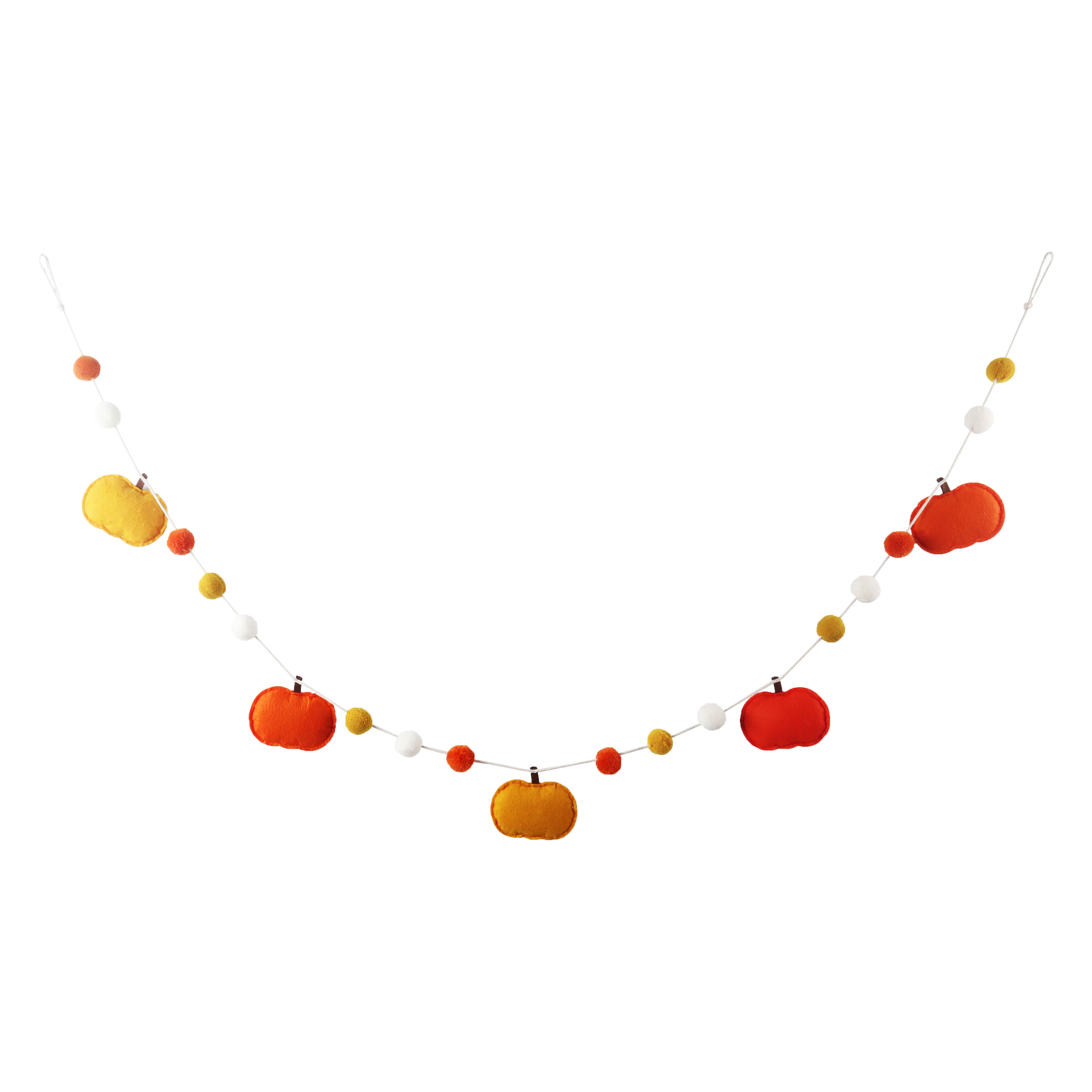 6ft. Pumpkin &#x26; Pom Garland by Ashland&#xAE;