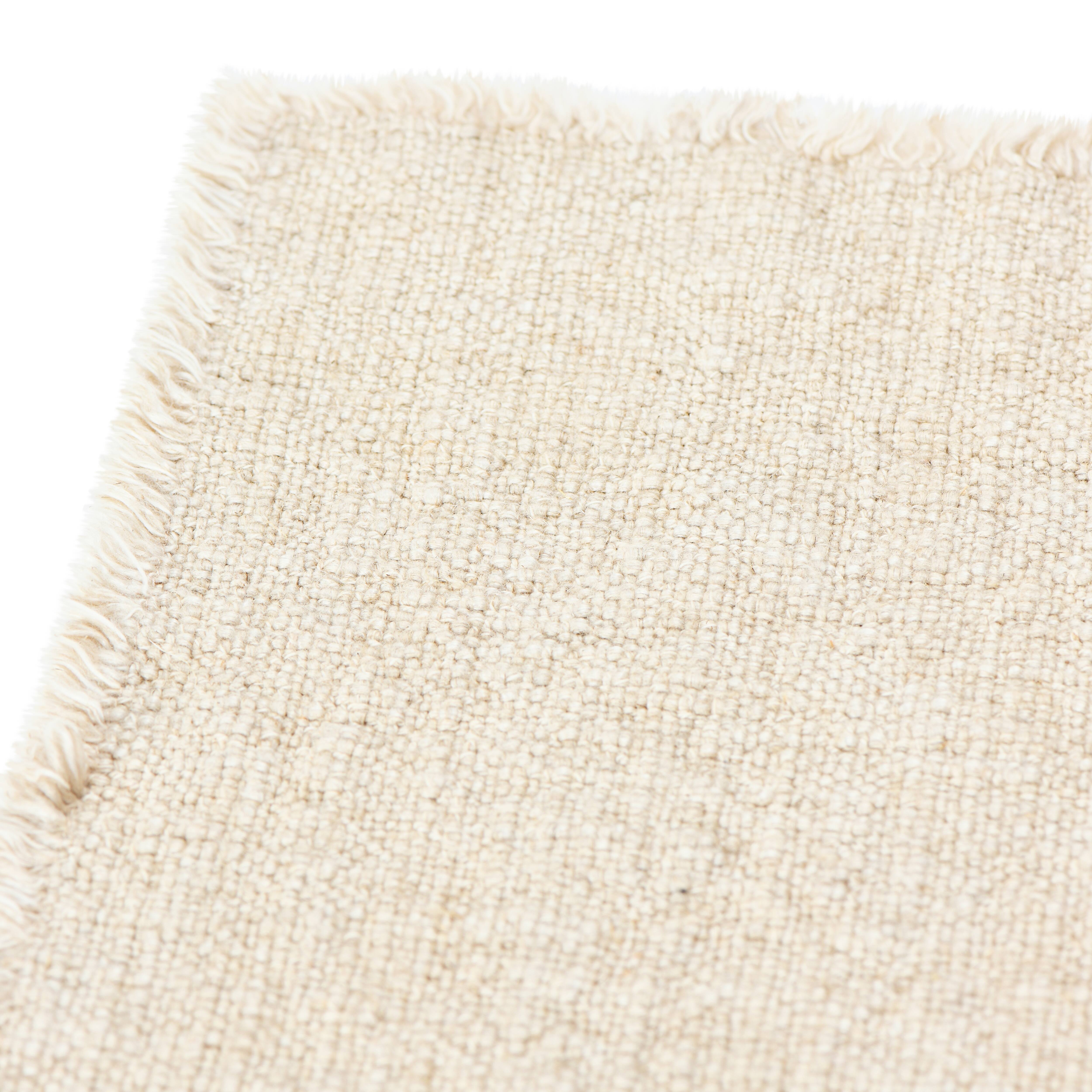 Hello Honey&#xAE; 108&#x22; Natural Linen-Blend Table Runner with Frayed Edges