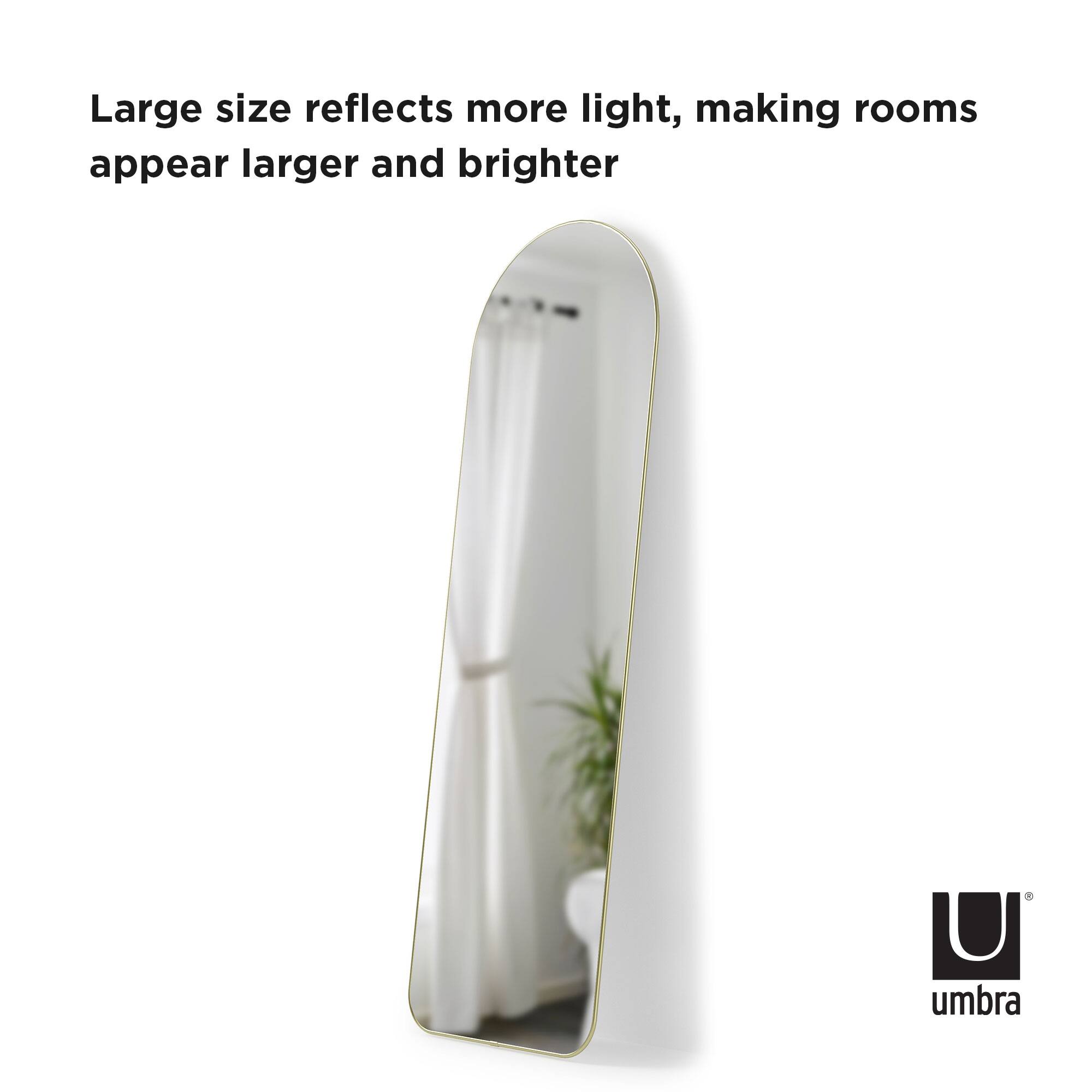 Umbra 62&#x22; Brass Hubba Arched Mirror