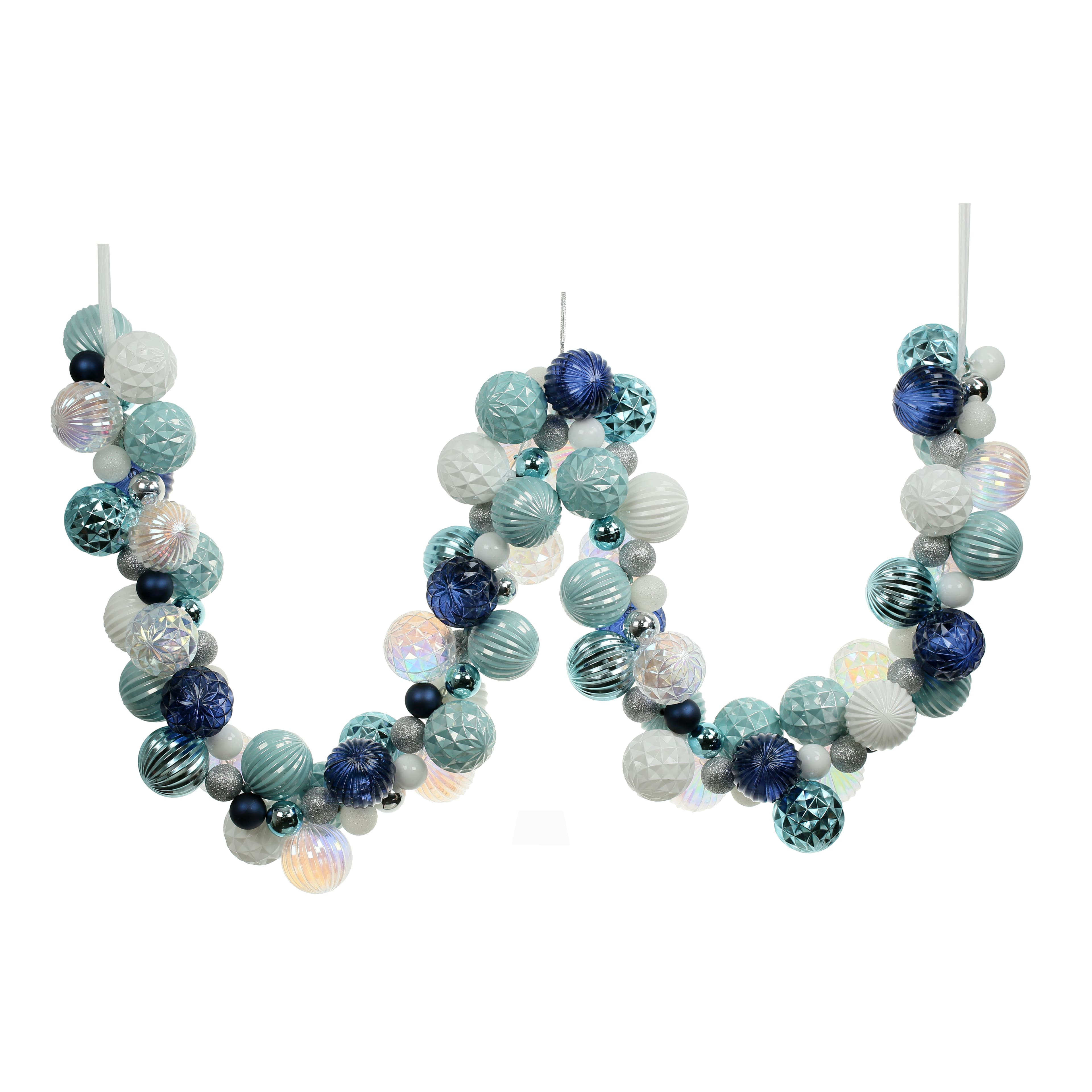 6ft. Blue &#x26; White Shatterproof Ball Garland by Ashland&#xAE;