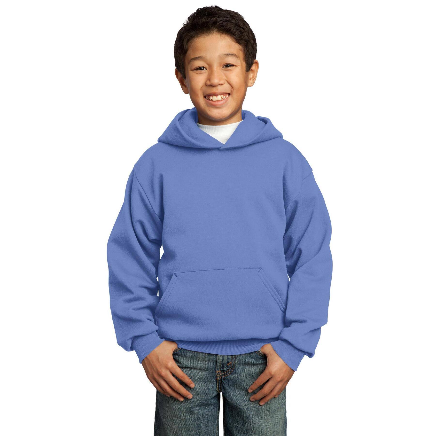 Port & Company® Colors Youth Core Fleece Pullover Hooded Sweatshirt