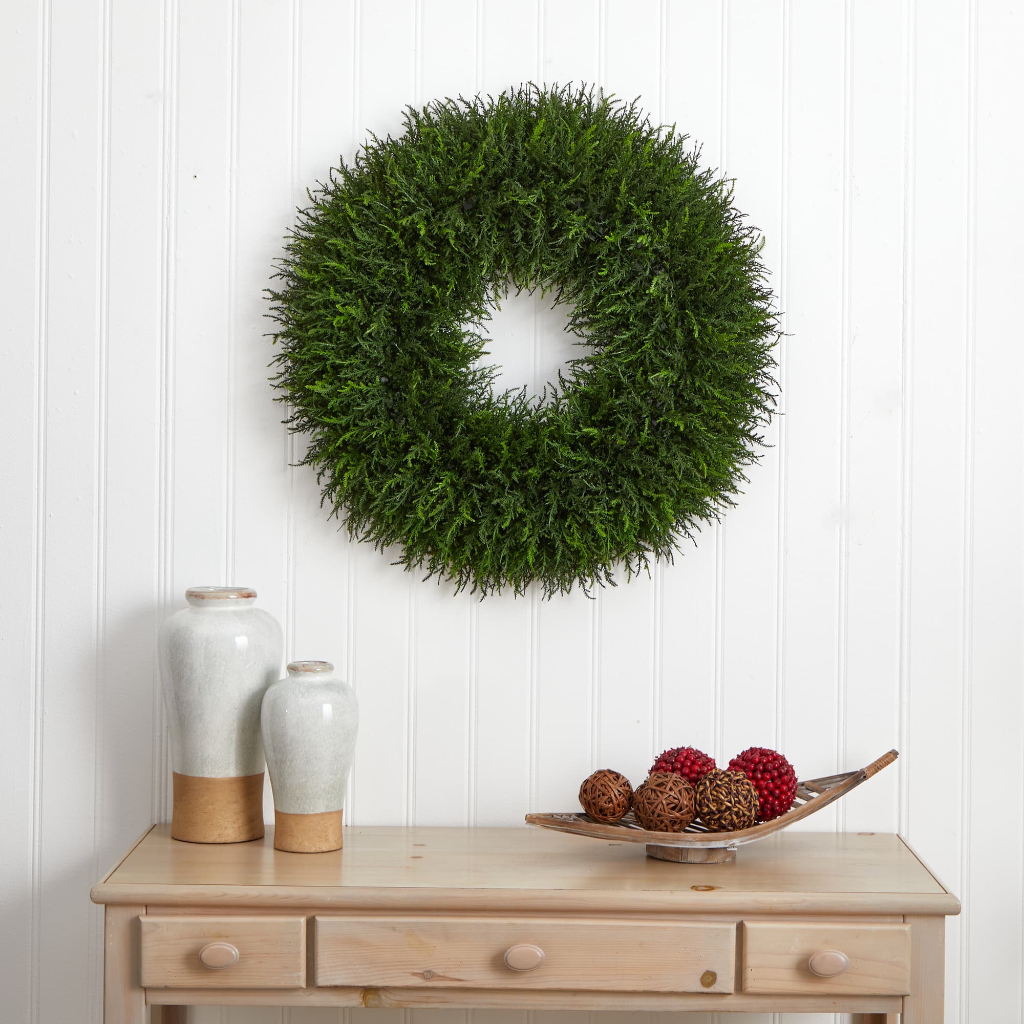 32&#x22; Giant Cedar Artificial Wreath