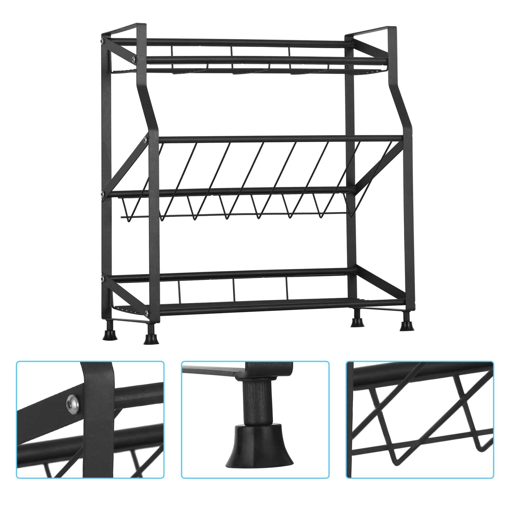 NEX™ 3-Tier Freestanding Metal Spice Rack Organizer