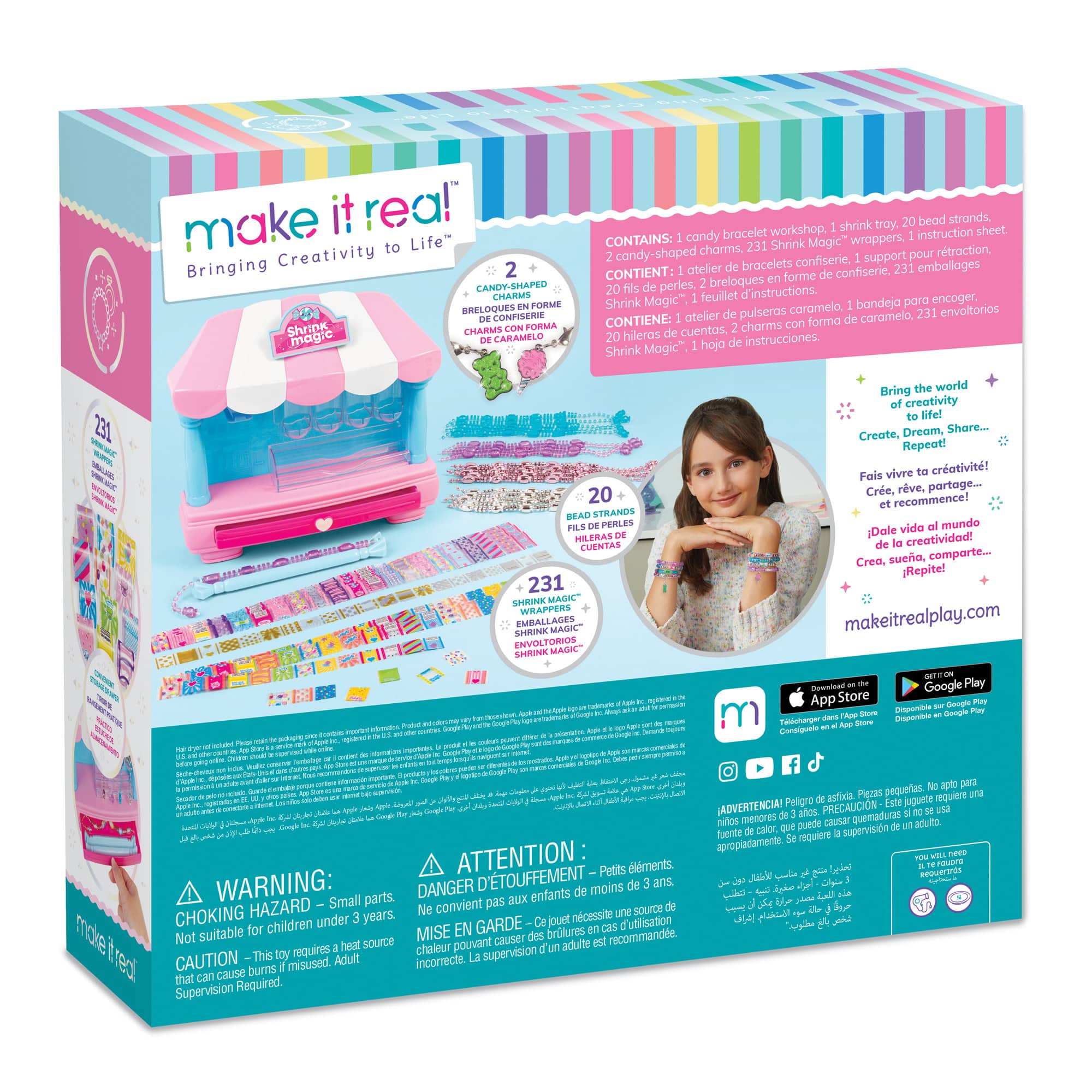 Make It Real&#x2122; Shrink Magic&#x2122; Candy Shop Bracelet Kit