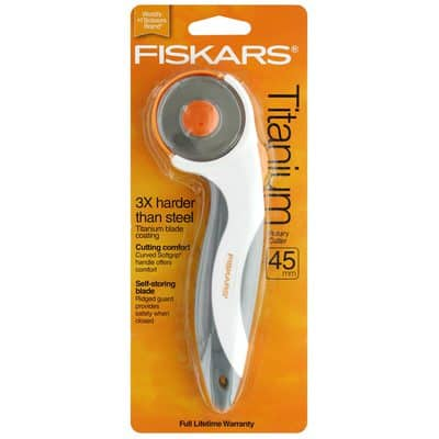 Fiskars® 45mm Comfort Titanium Rotary Cutter | Michaels