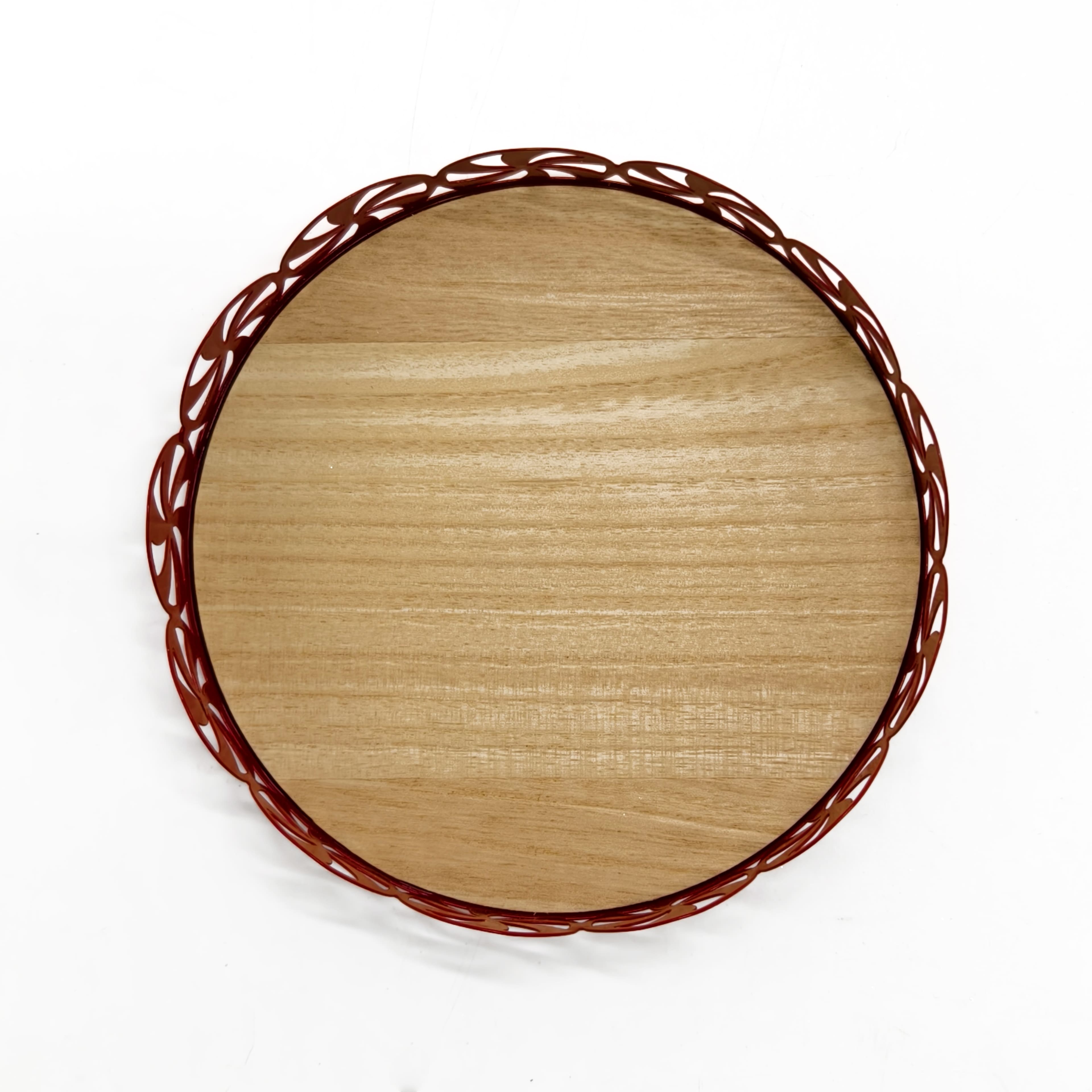 6&#x22; Red Decorative Peppermint Tray by Ashland&#xAE;