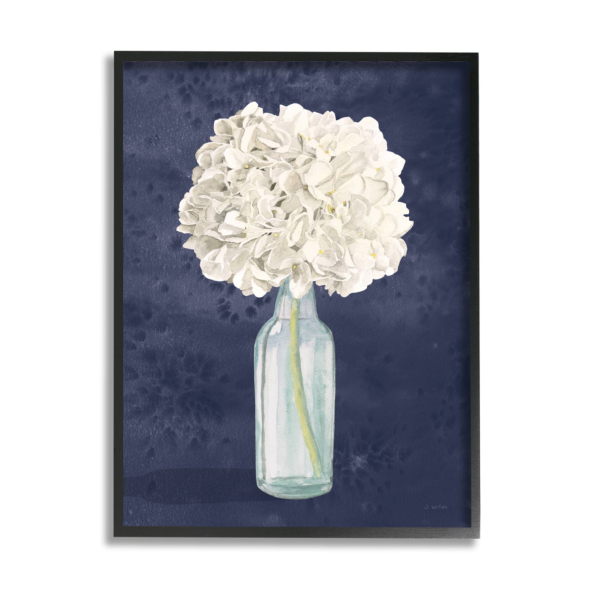 Stupell Industries White Floral Bouquet Black Framed Wall Art