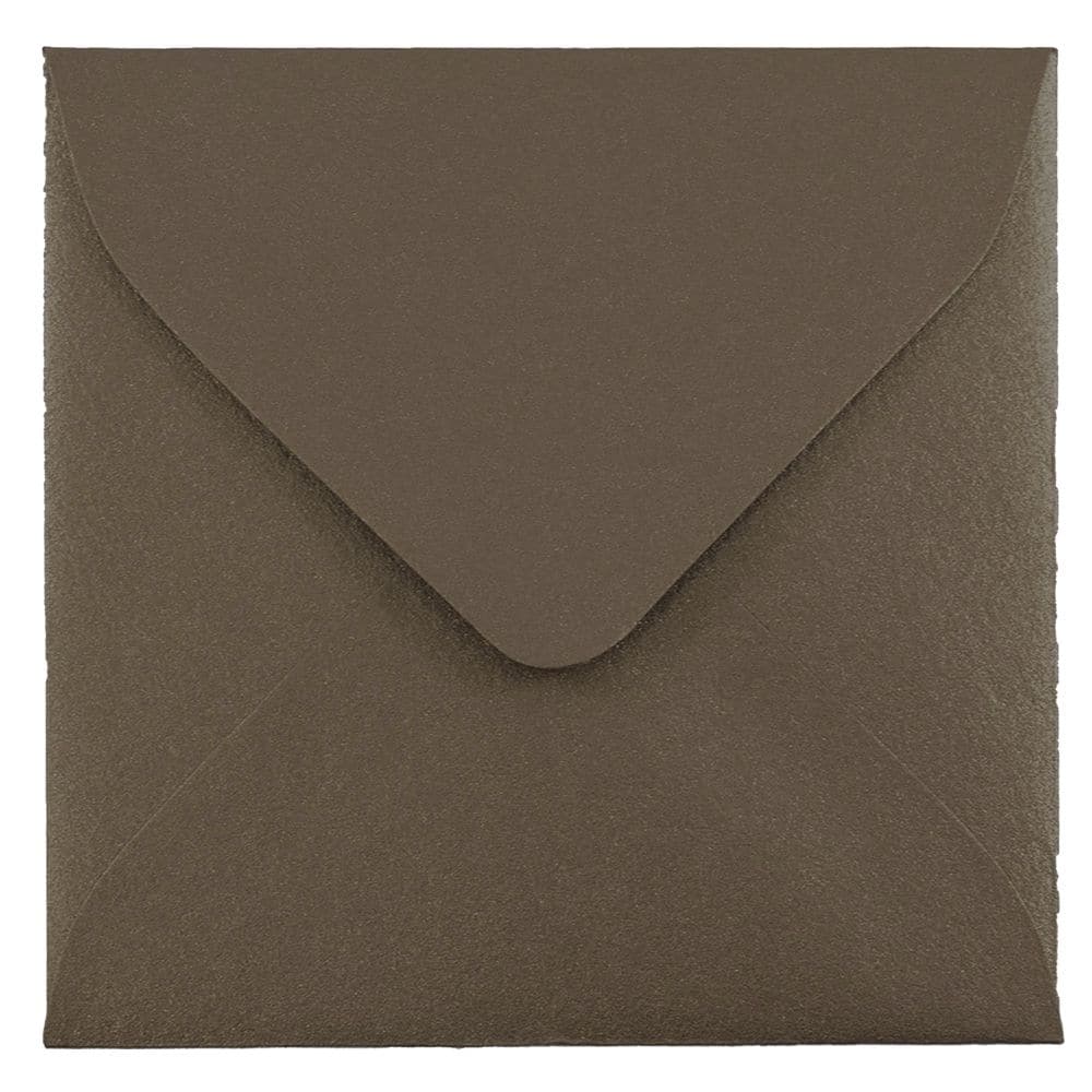 JAM Paper 3.13&#x22; x 3.13&#x22; Simpson Kraft Square Recycled Invitation Envelopes, 25ct.