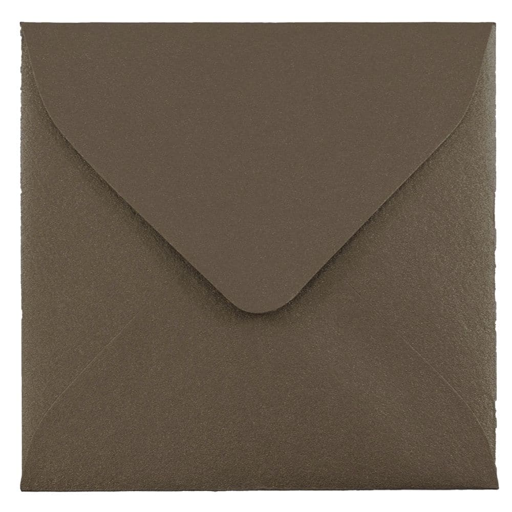 JAM Paper 3.13" x 3.13" Simpson Kraft Square Recycled Invitation Envelopes, 25ct.