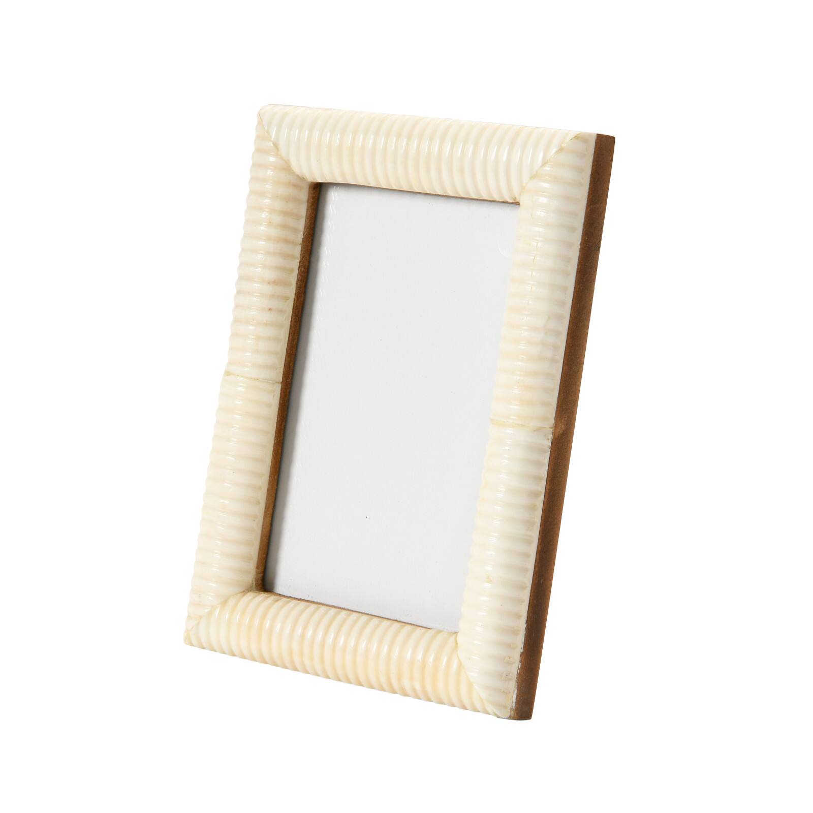 Hello Honey&#xAE; Natural Hand-Carved Bone 4&#x22; x 6&#x22; Photo Frame