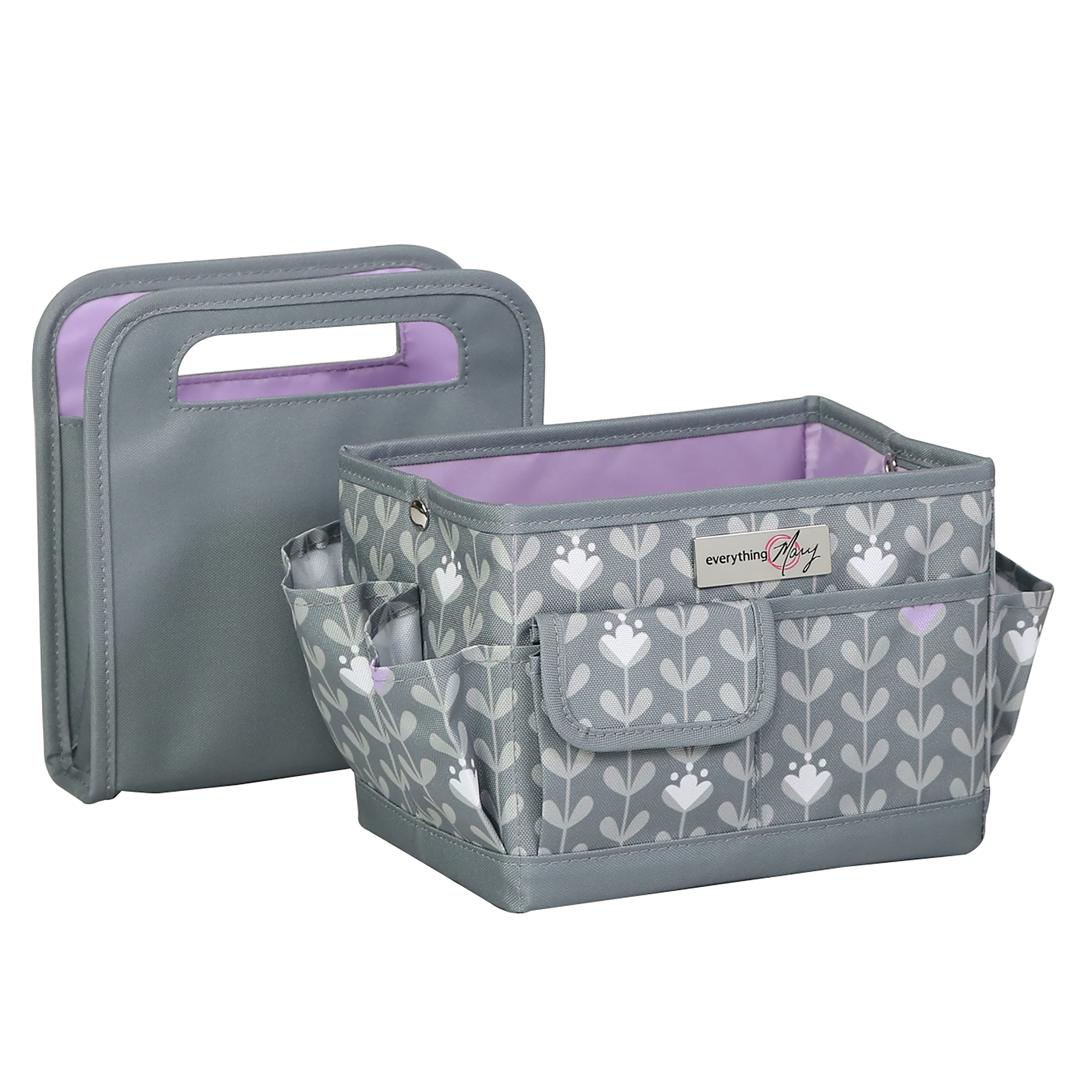 Everything Mary Purple &#x26; Gray Craft Caddy