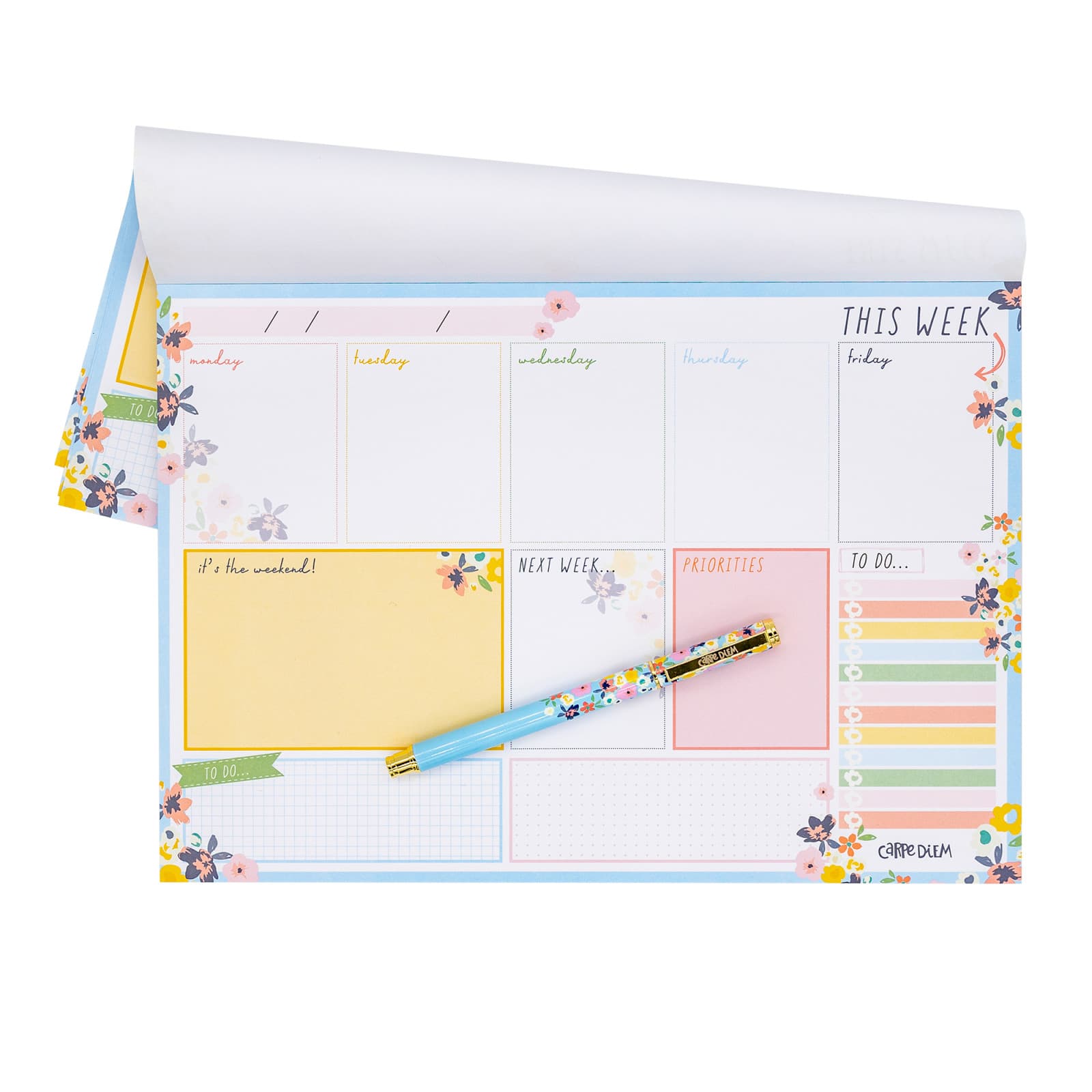 Carpe Diem Ditzy Floral Weekly Planner Pads, 6ct.