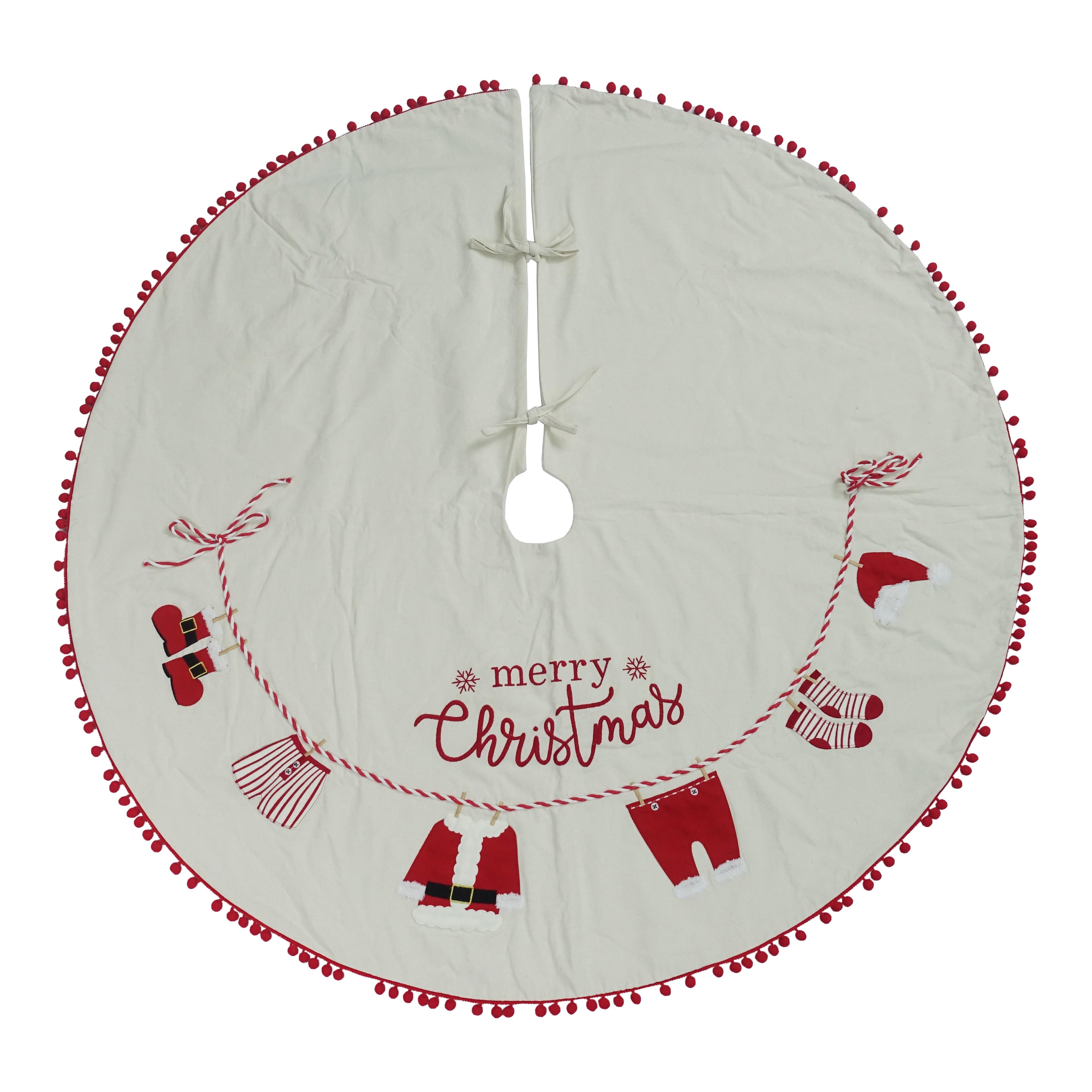 48&#x22; Merry Christmas Santa Suit Tree Skirt by Ashland&#xAE;