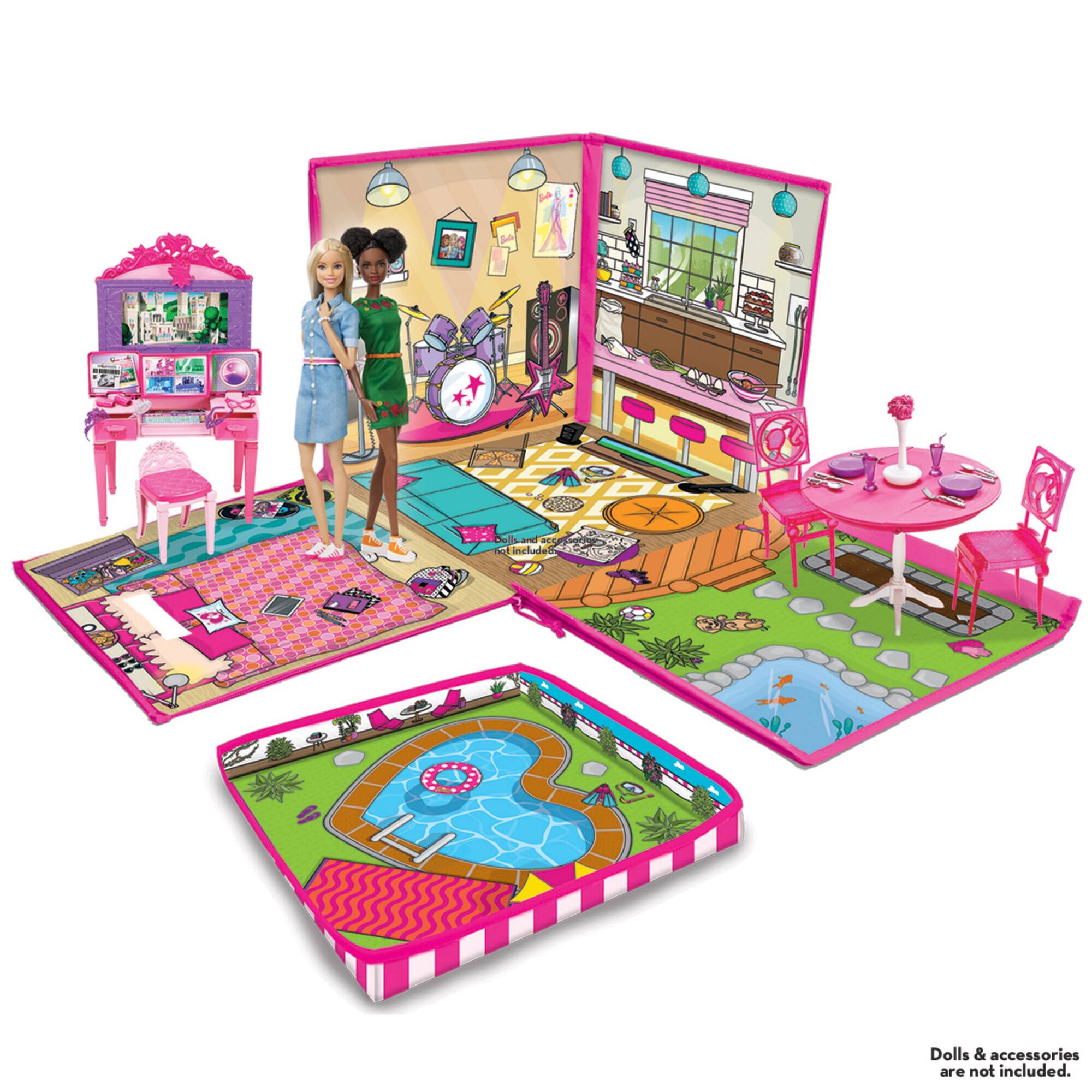 Tara Toy&#x2122; ZipBin&#xAE; Barbie&#xAE; Dreamhouse&#x2122; Play &#x26; Store Toy Box