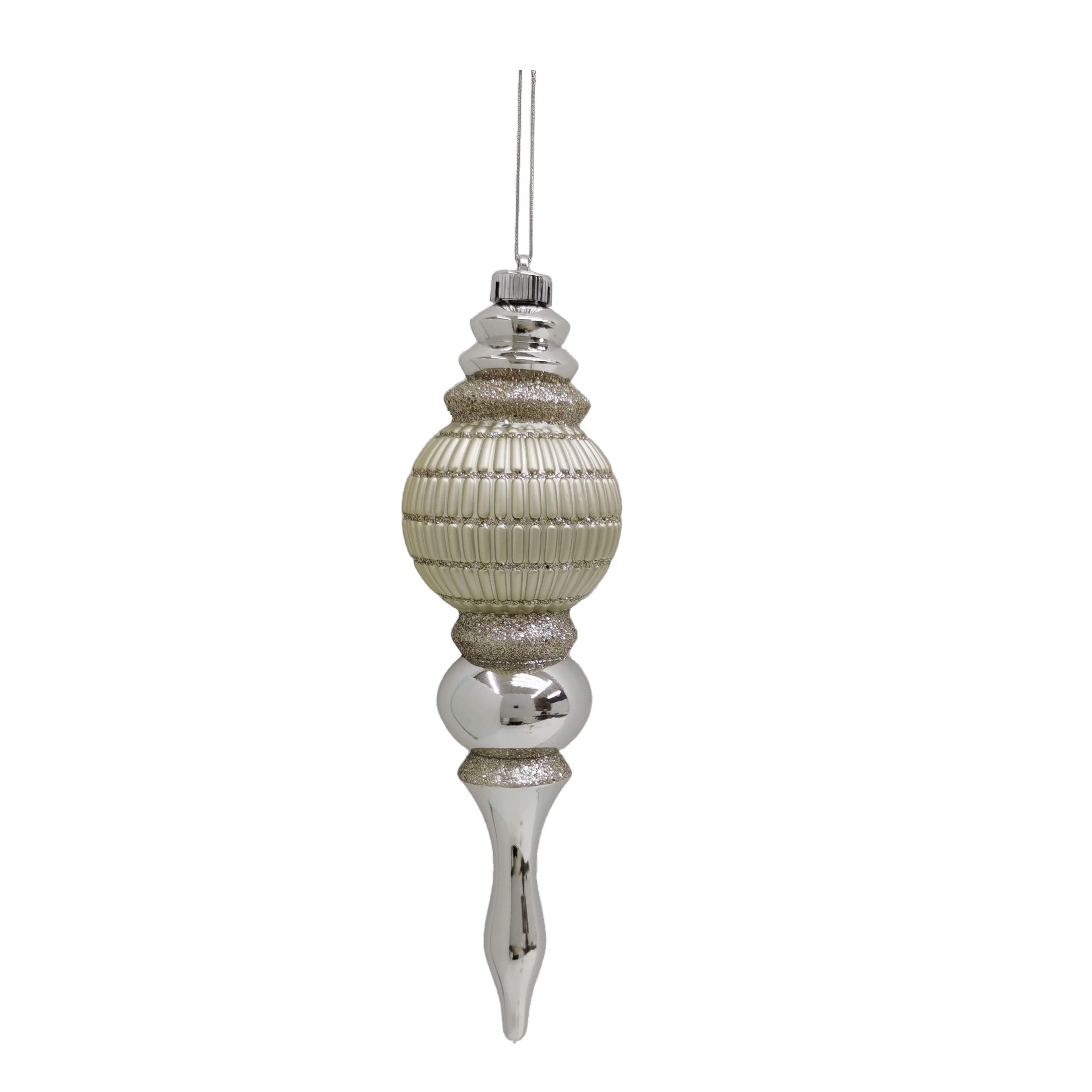 14.25&#x22; Silver &#x26; Gold Finial Ornament by Ashland&#xAE;