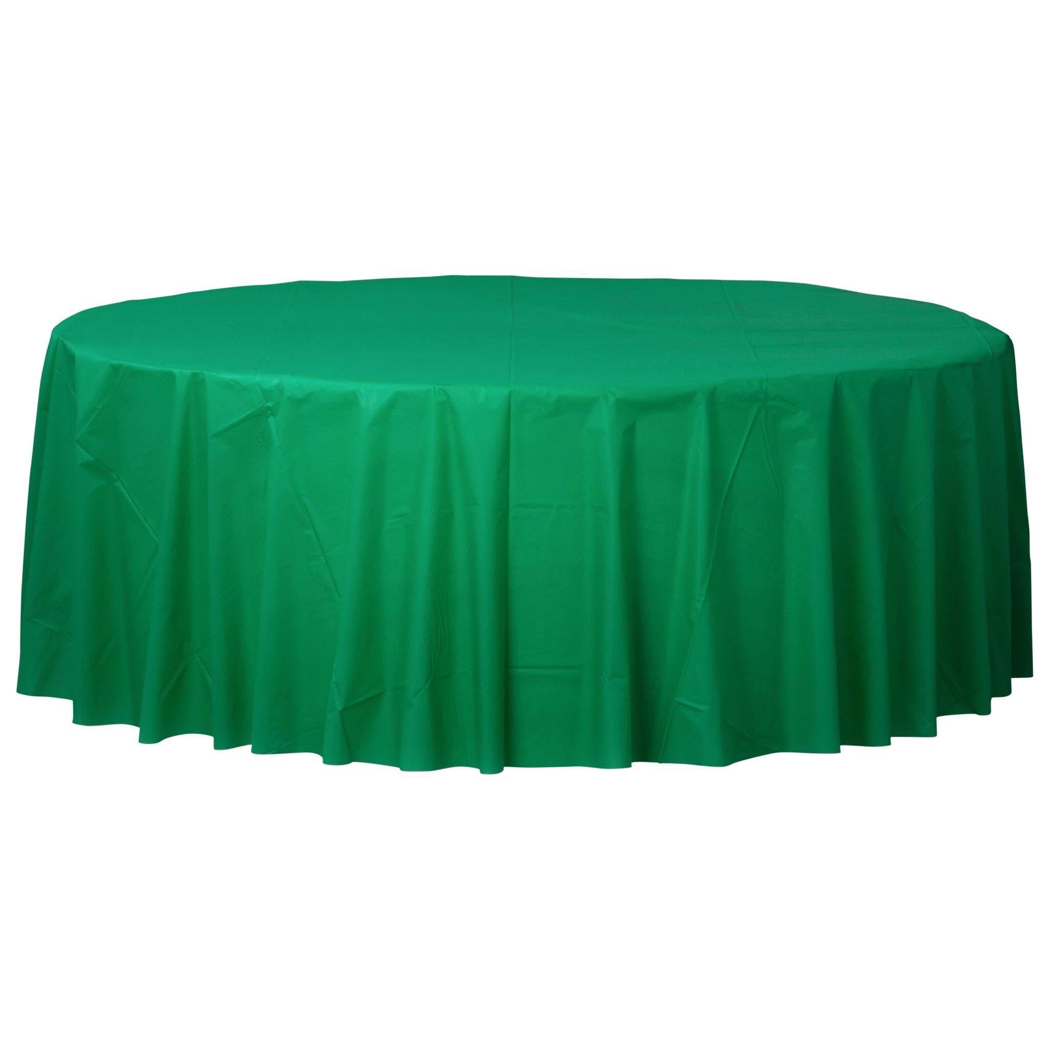 84" Round Plastic Table Cover, 6ct.