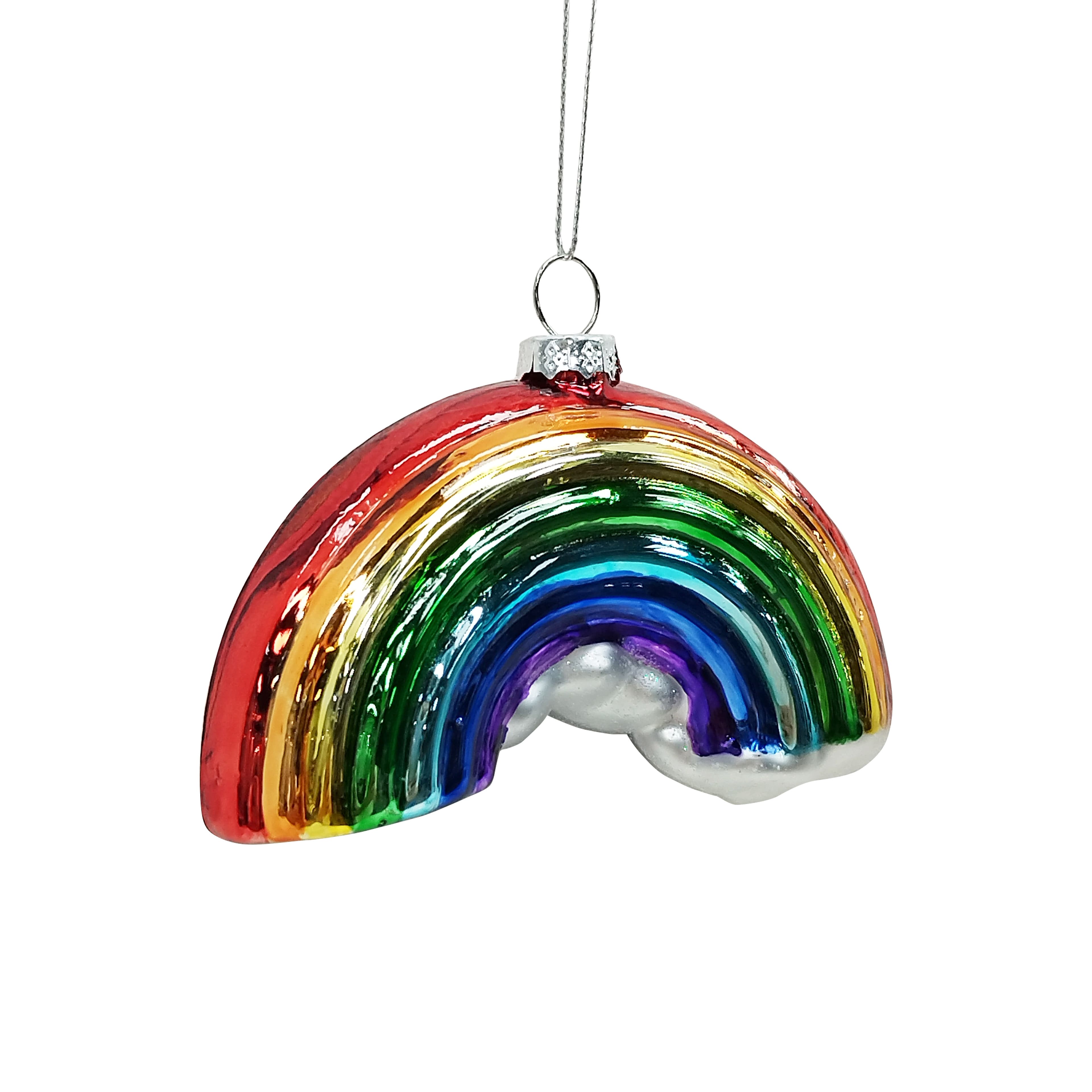 4.75&#x22; Rainbow Glass Ornament by Ashland&#xAE;