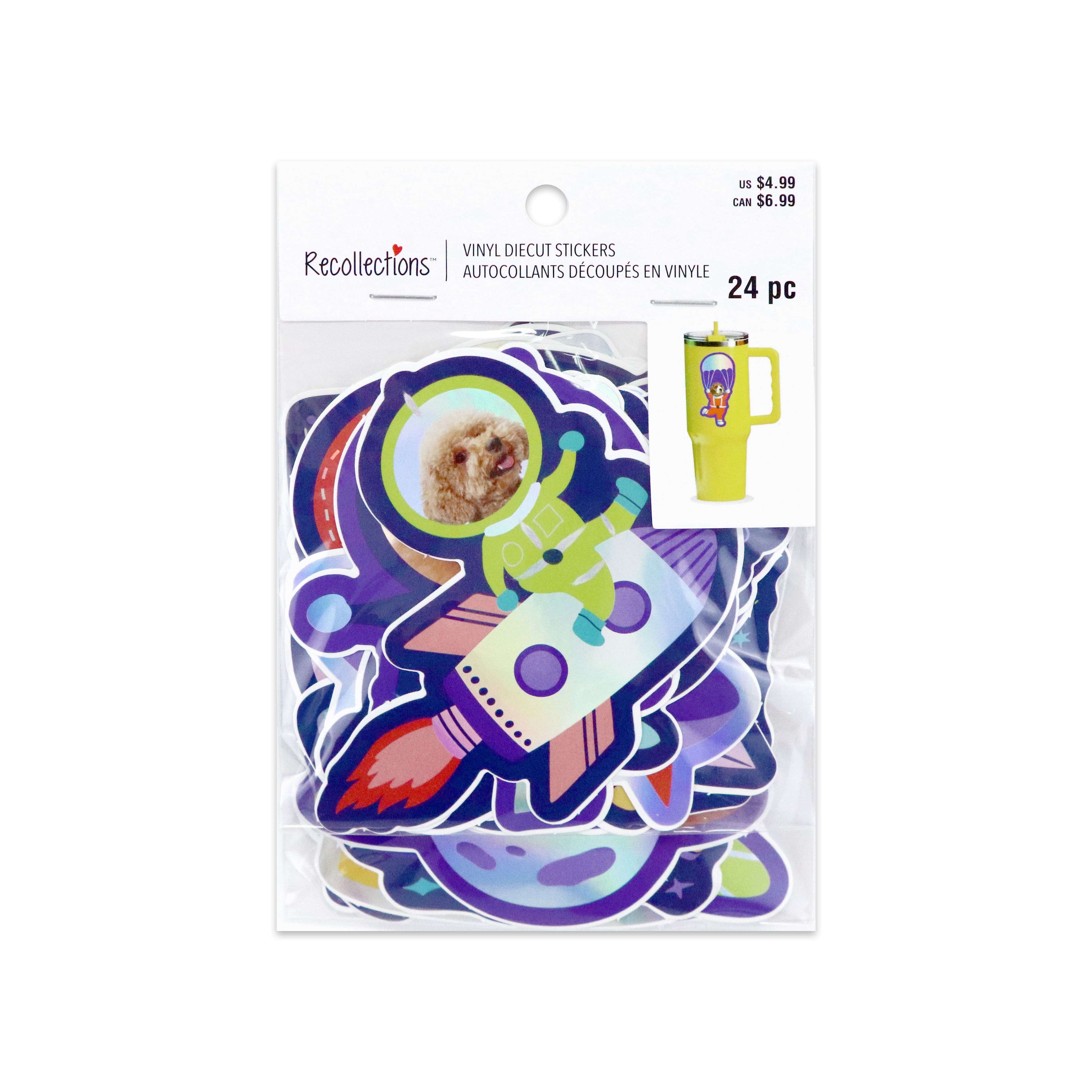 Pets in Space Vinyl Die Cut Stickers by Recollections™