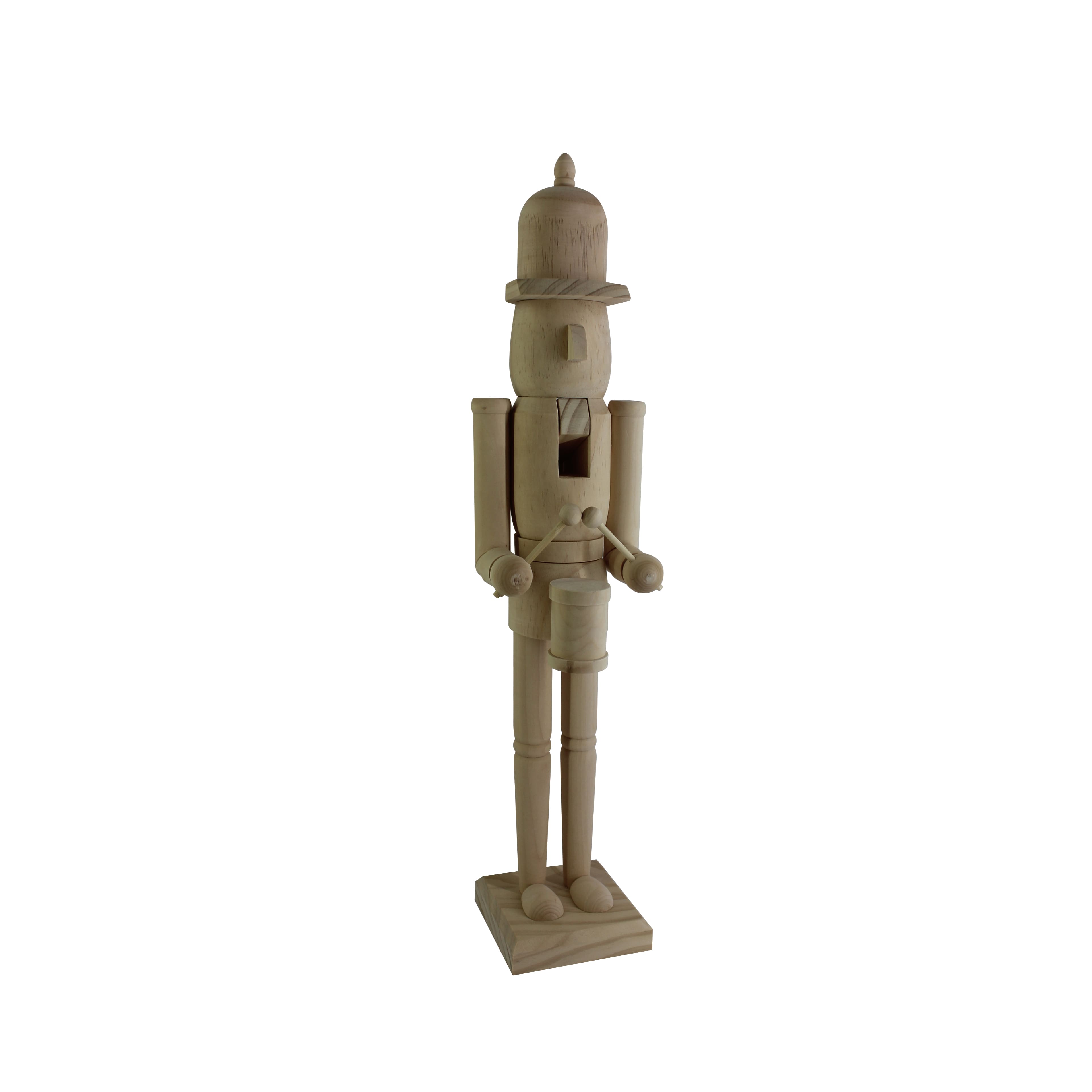 24&#x22; Soldier Drummer DIY Pinewood Nutcracker by Make Market&#xAE;